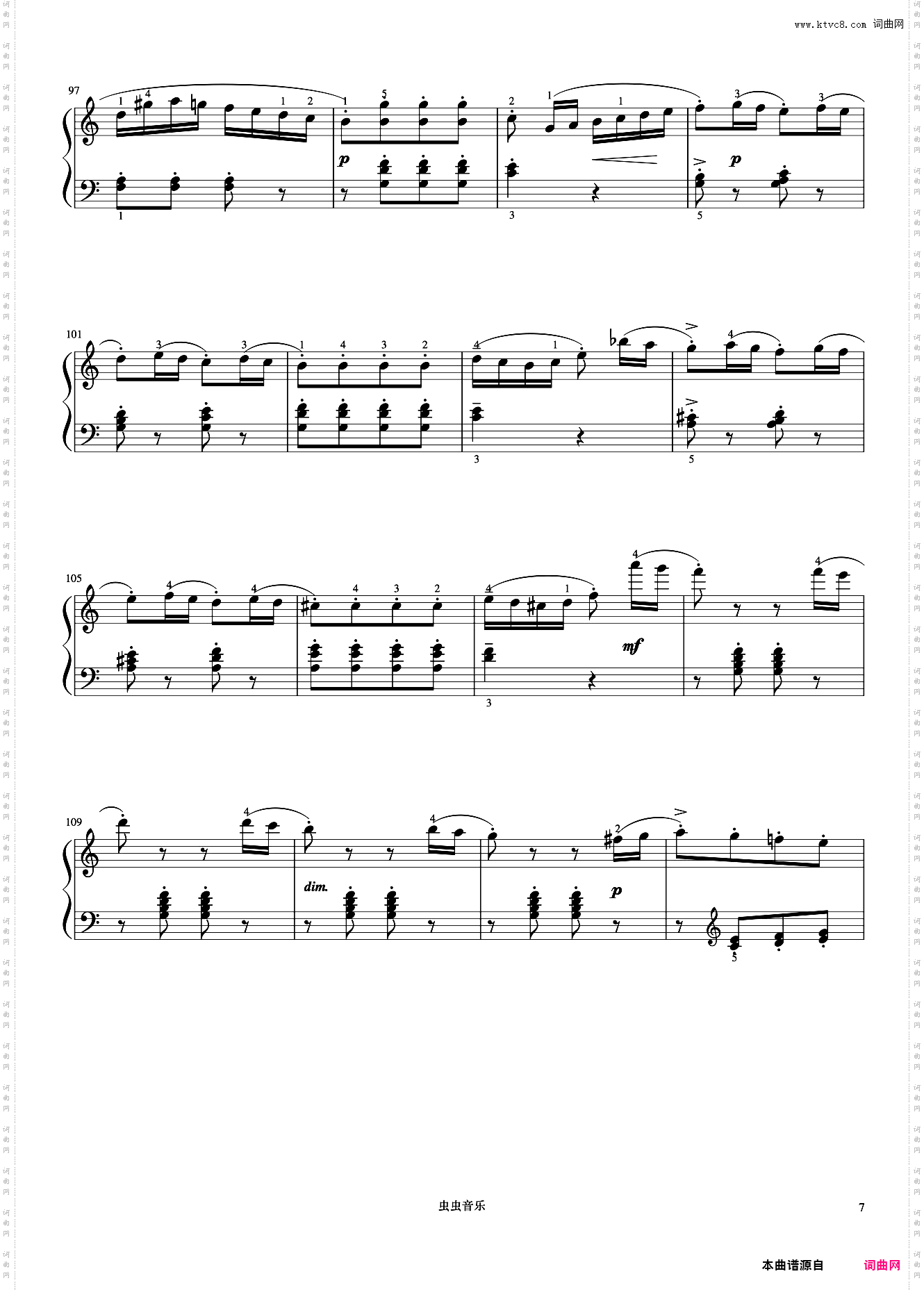 小奏鸣曲 Op·55 No·3 第二乐章《小奏鸣曲集》