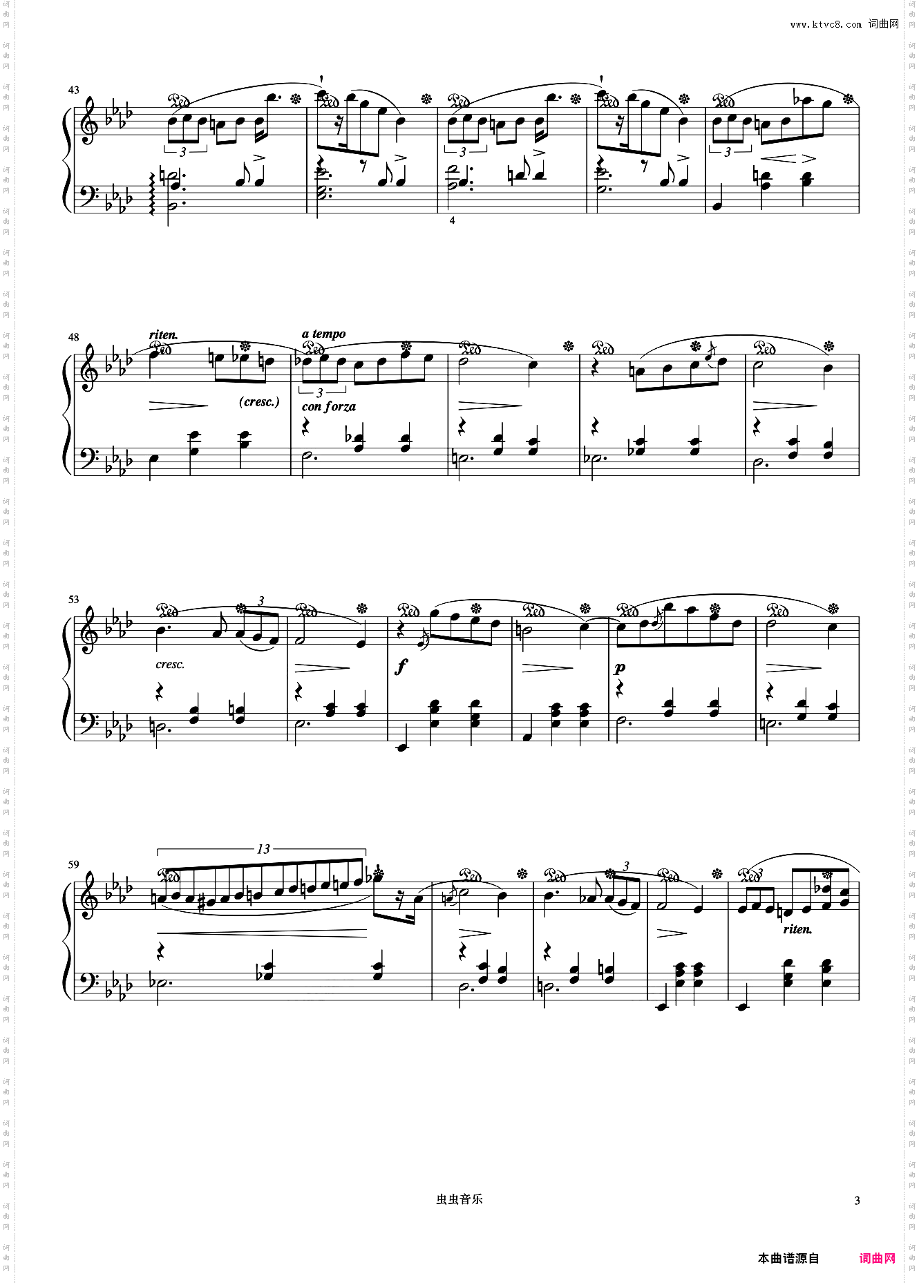 圆舞曲 Op·69 No·1《肖邦圆舞曲集》