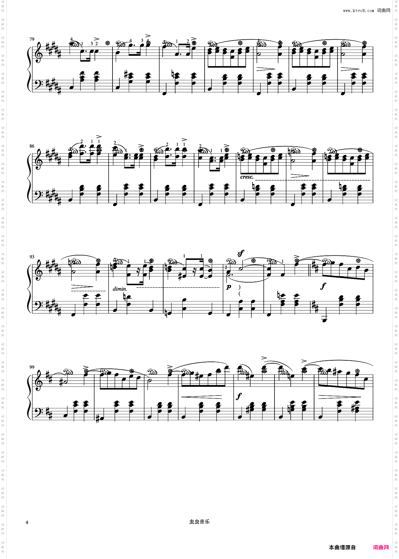 圆舞曲 Op·69 No·2《肖邦圆舞曲集》