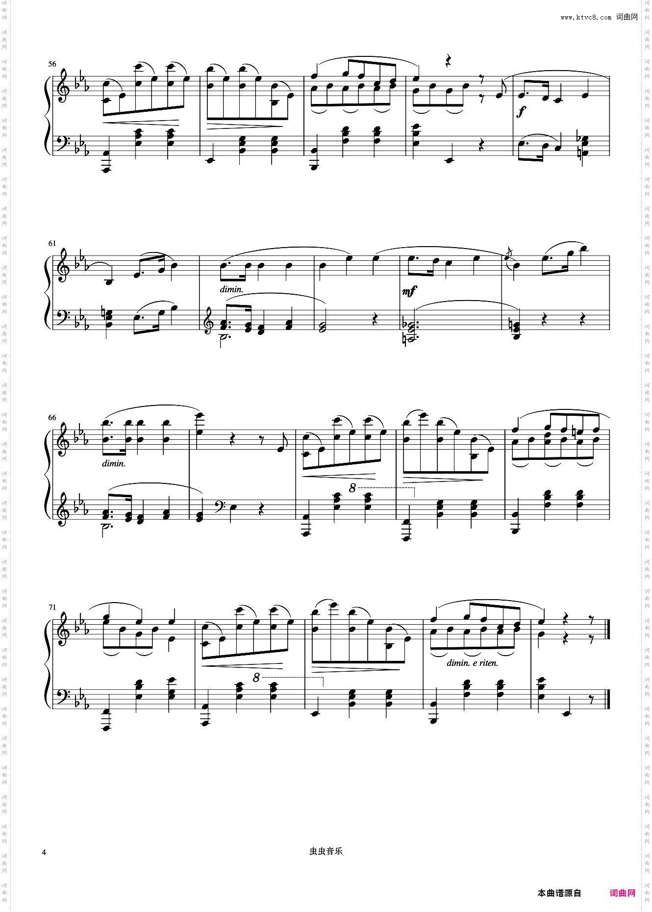 圆舞曲遗作4《肖邦圆舞曲集》