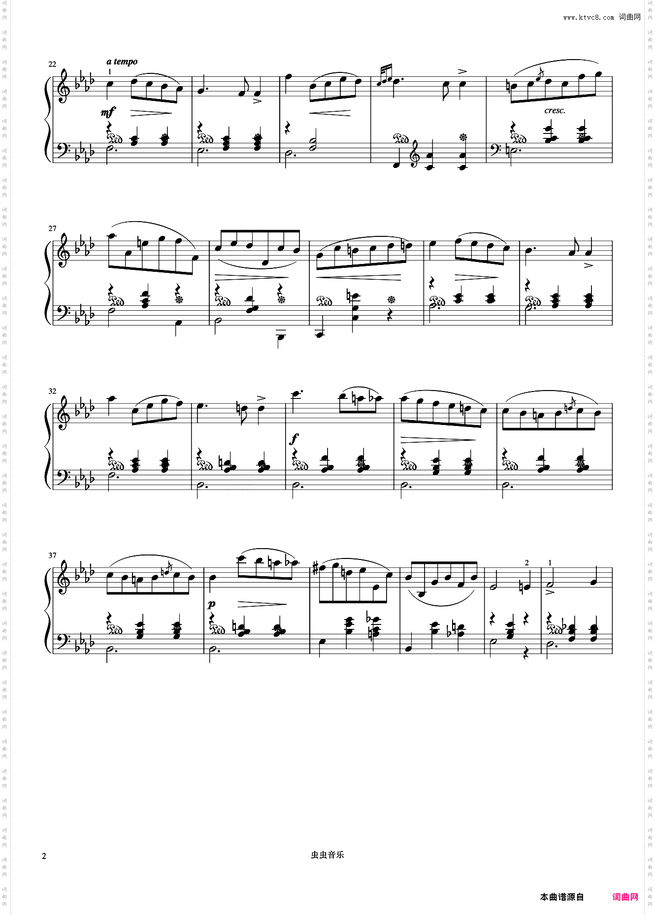 圆舞曲Op·70 No·2《肖邦圆舞曲集》