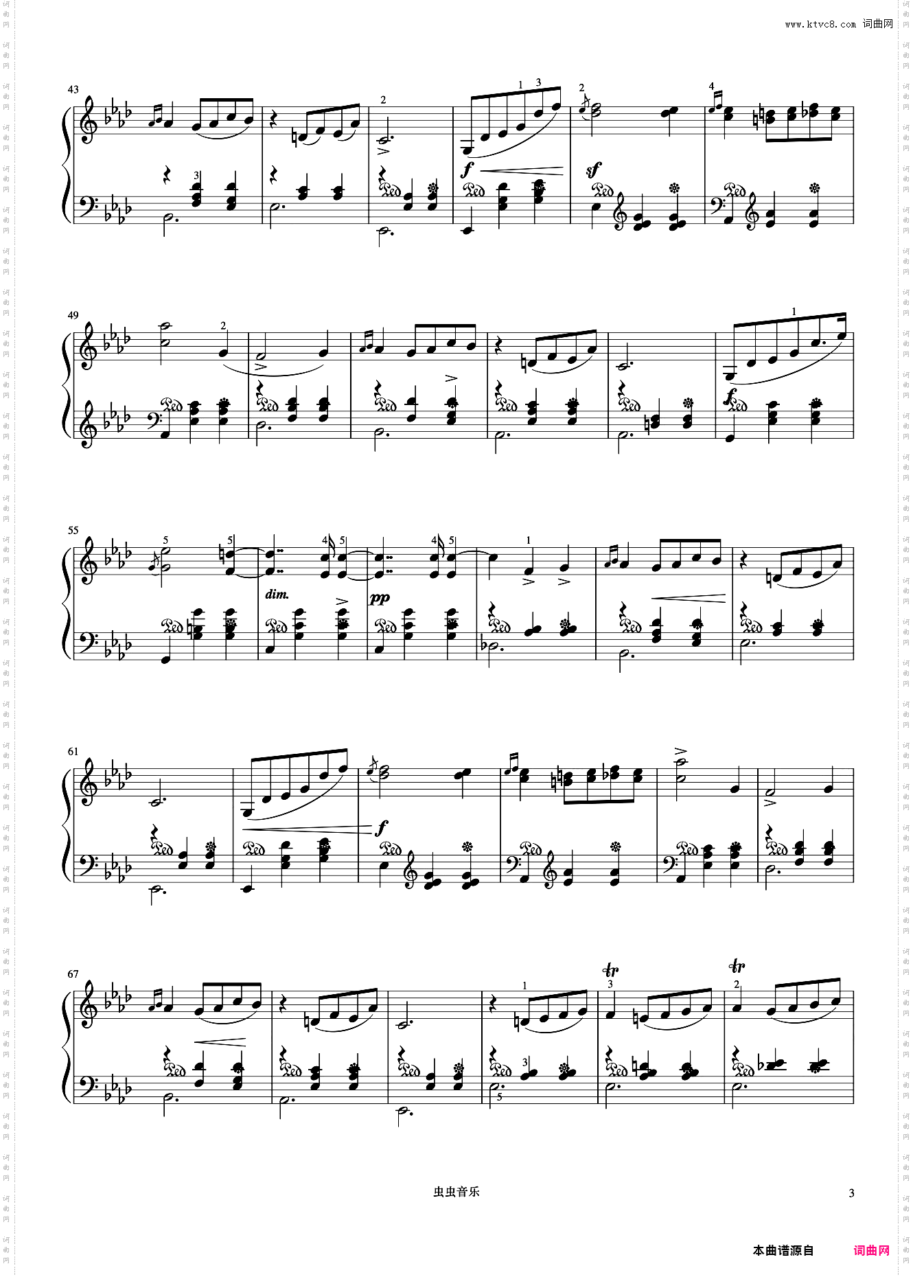 圆舞曲Op·70 No·2《肖邦圆舞曲集》