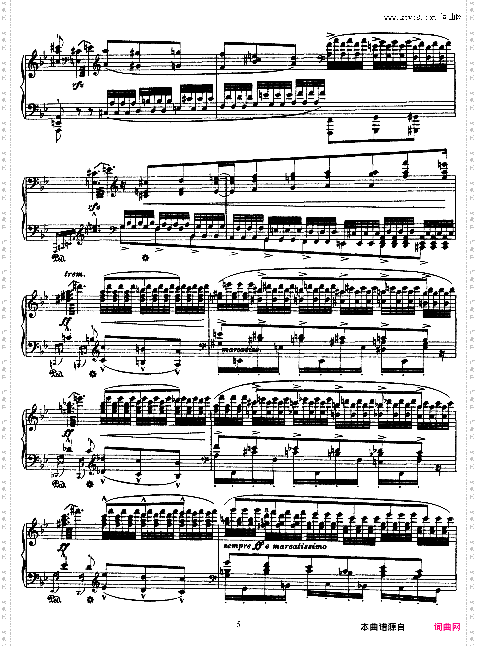 6首帕格尼尼大练习曲 Grands Etudes de Paganini S·141