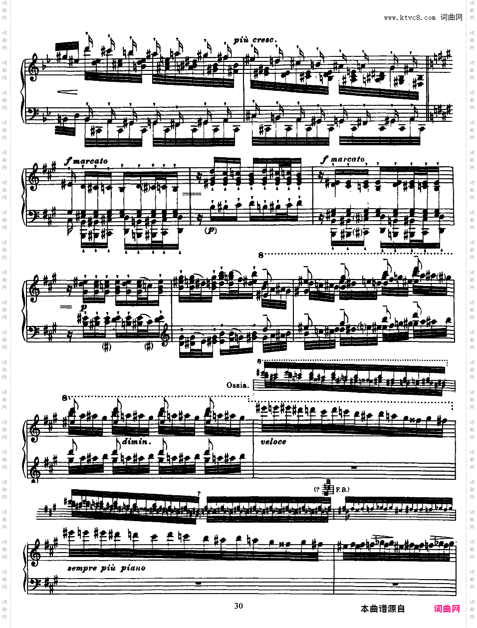 12首超技练习曲 Etudes d'***ution Transcendante S·139Liszt 12 Grand Etudes 第一册