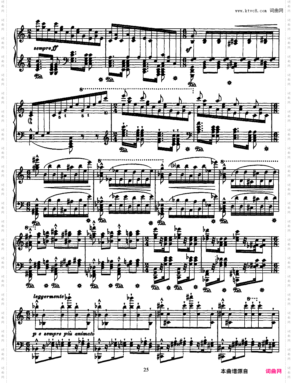 12首超技练习曲 Etudes d'***ution Transcendante S·139Liszt 12 Grand Etudes 第二册