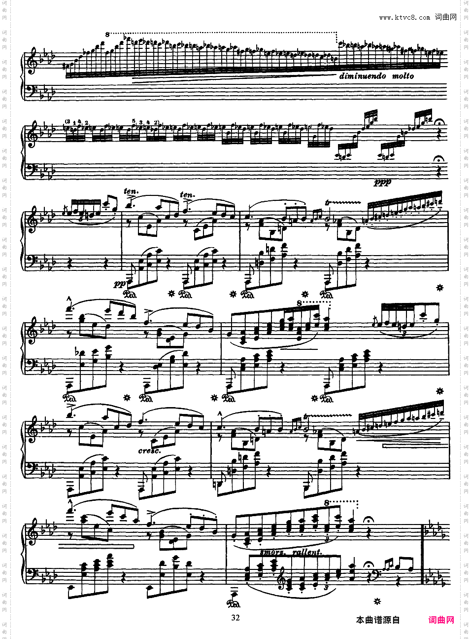 12首超技练习曲 Etudes d'***ution Transcendante S·139Liszt 12 Grand Etudes 第二册