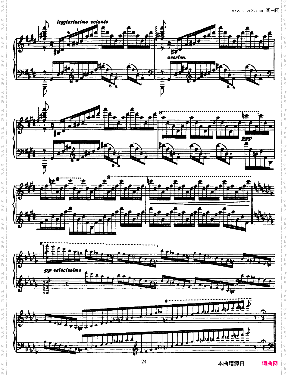 3首音乐会练习曲 Trois Etudes de Concert S·144