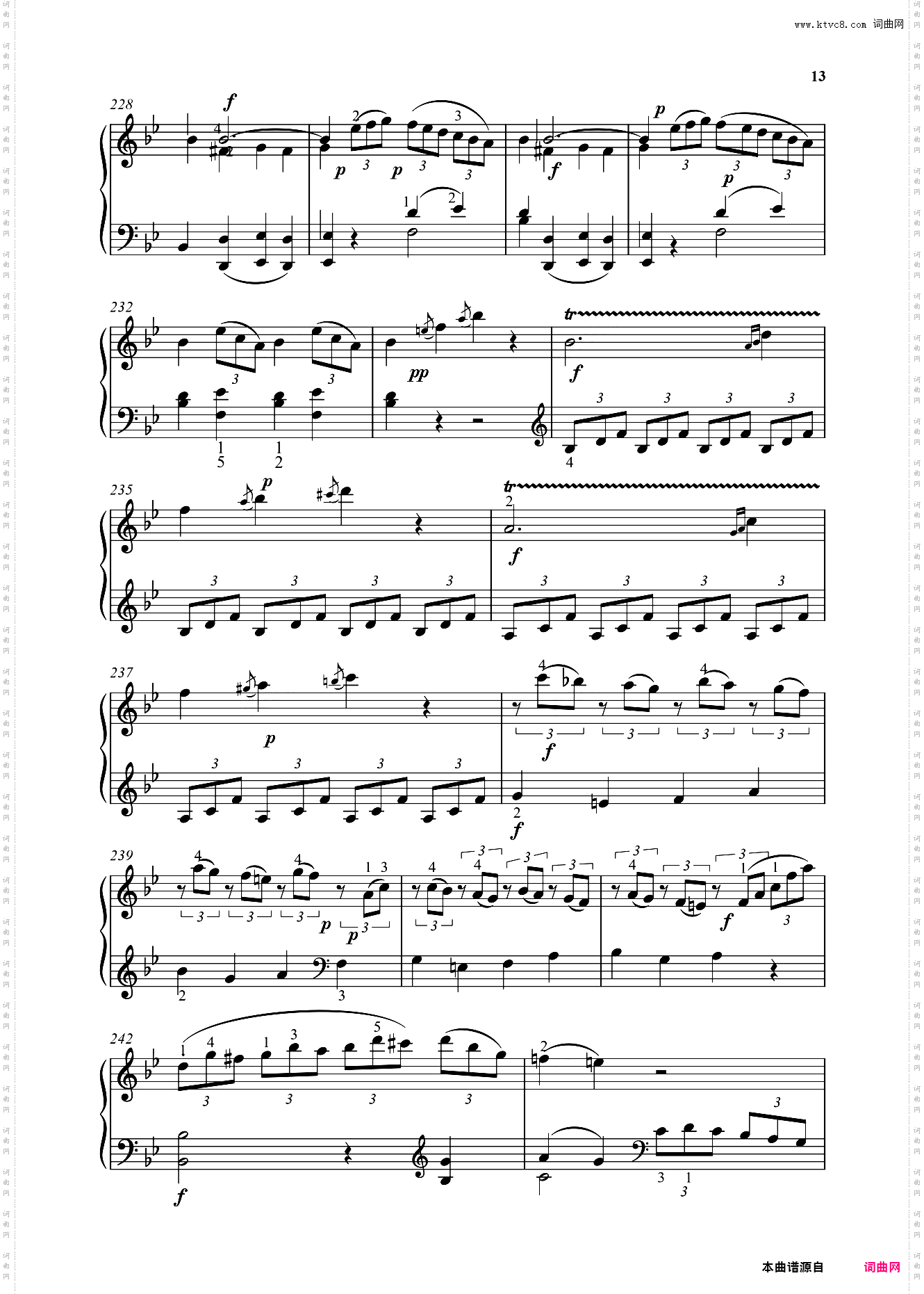 钢琴奏鸣曲KV281