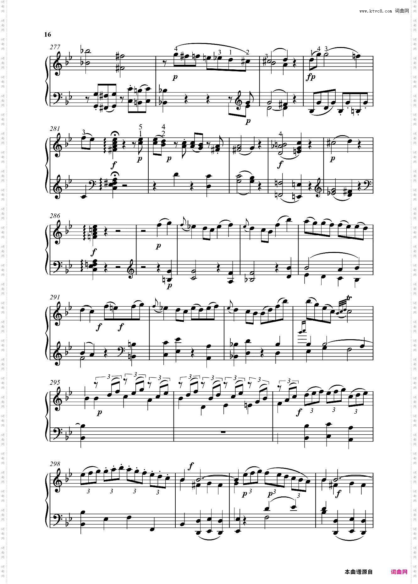 钢琴奏鸣曲KV281