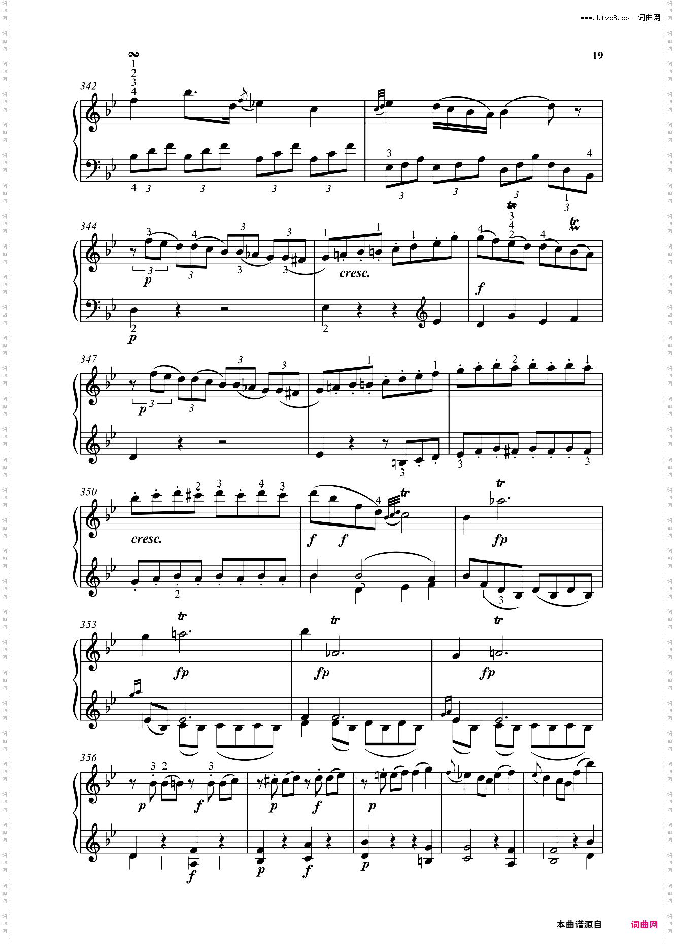 钢琴奏鸣曲KV281