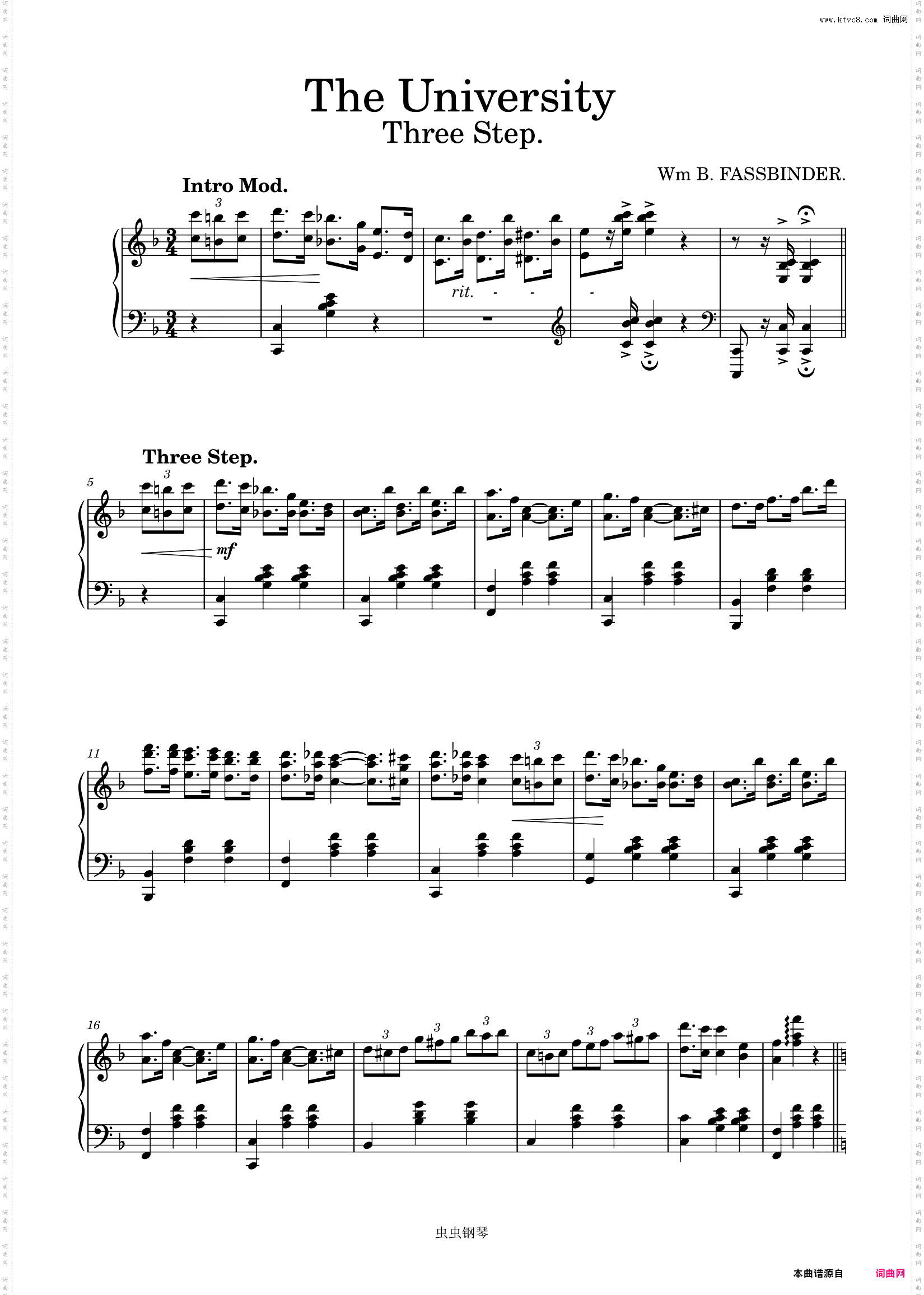The University Three Step 1902