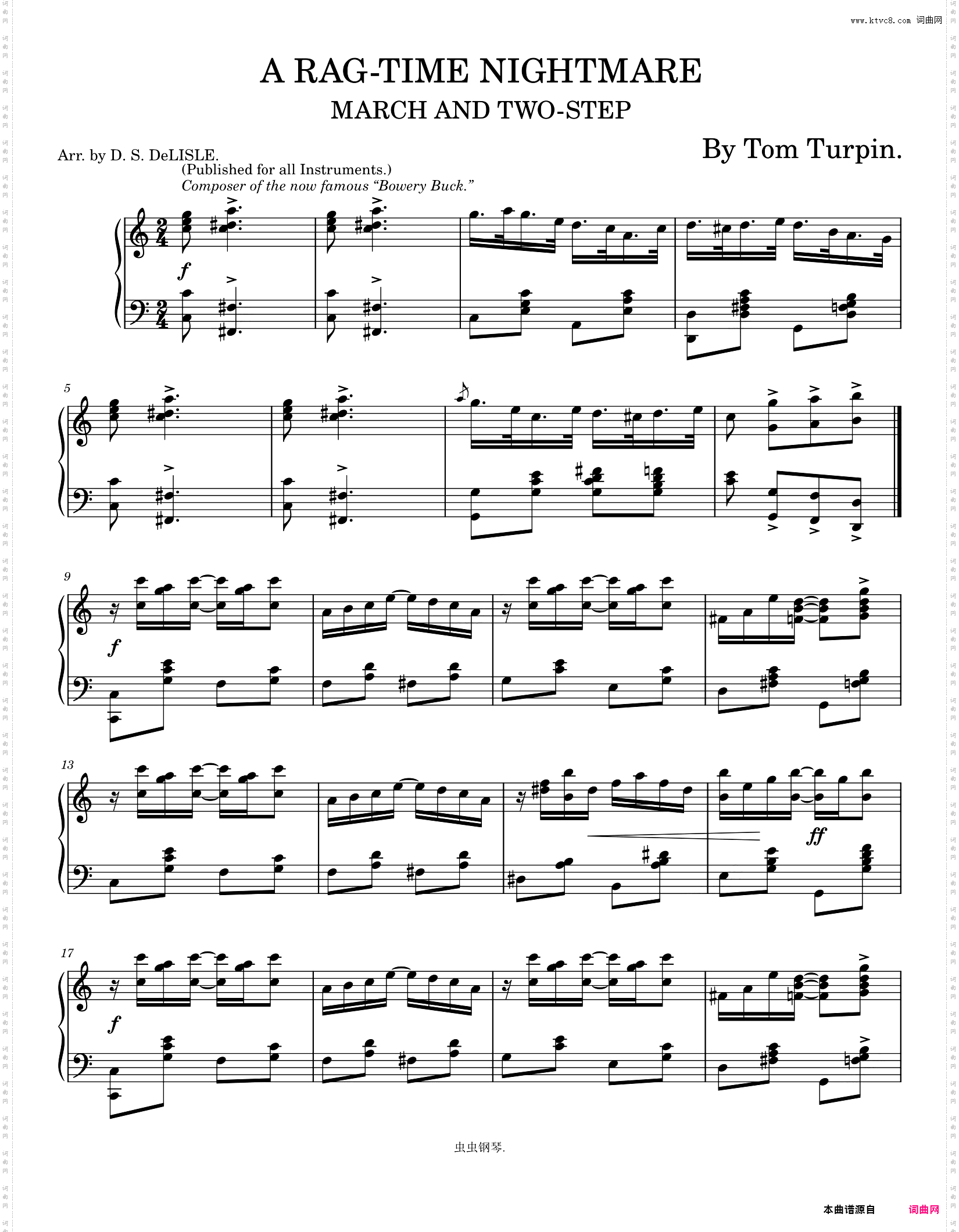 A Ragtime Nightmare 1900