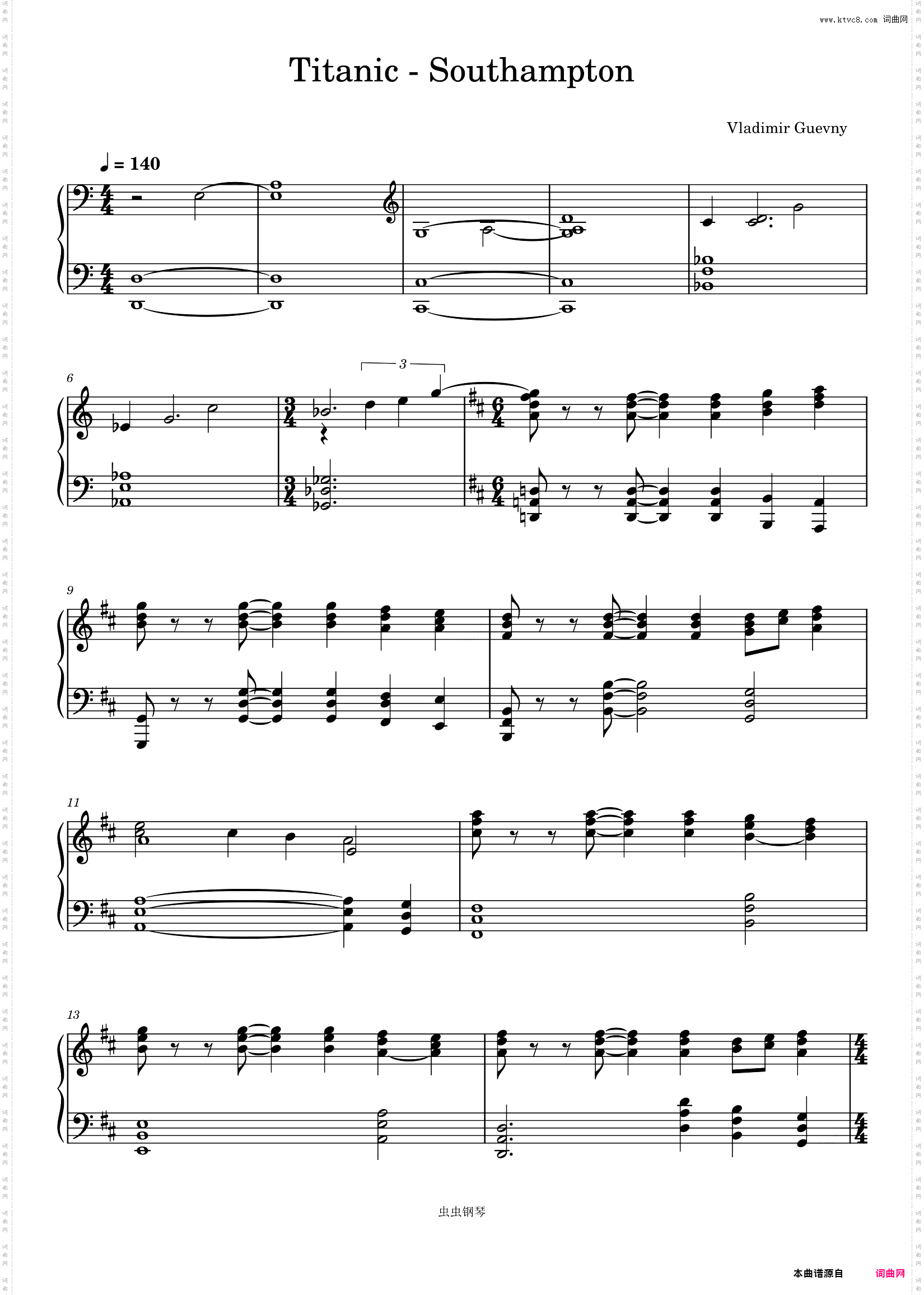 泰坦尼克号 电影-Southampton-James Horner