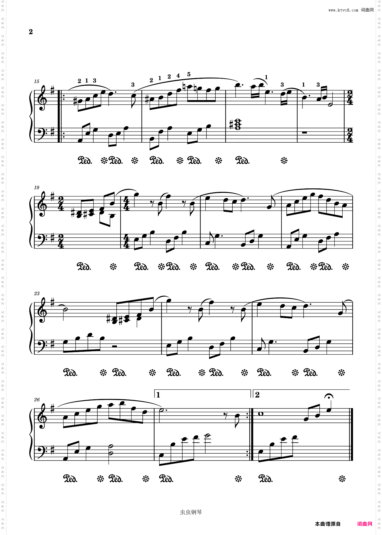 更替的四季-久石让-G大调-钢琴