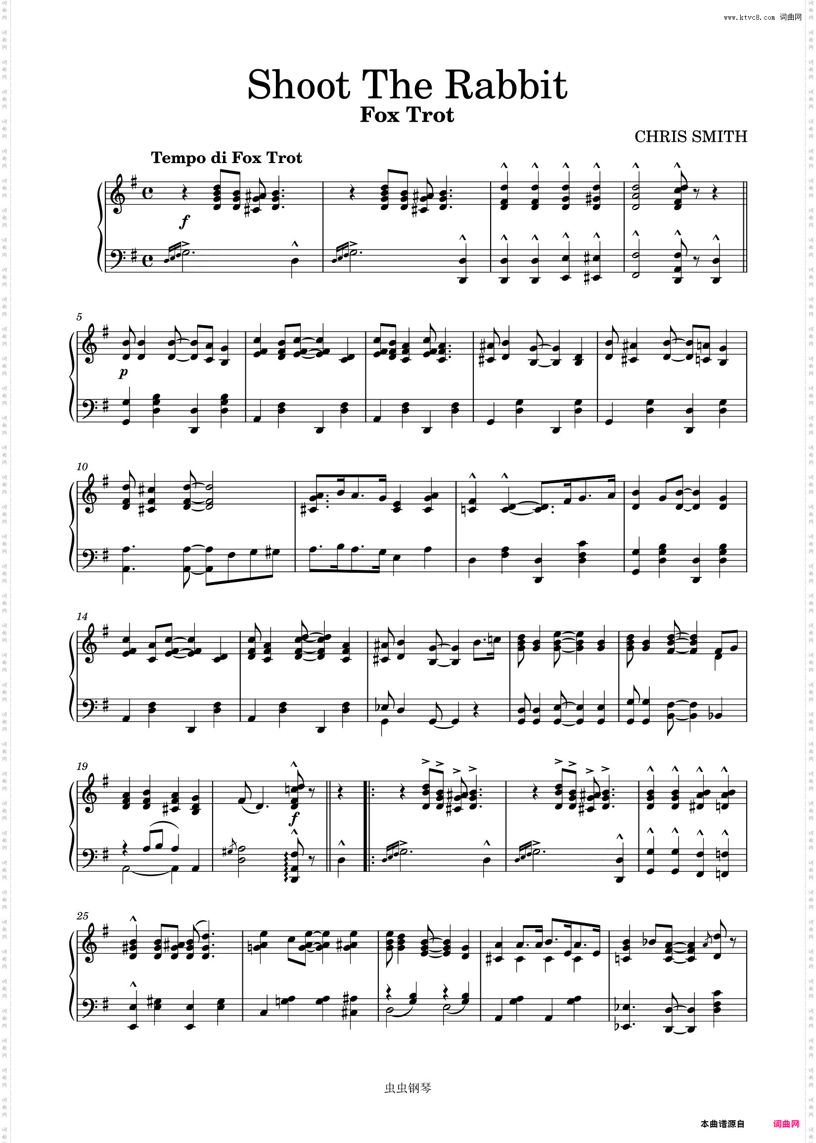 Shoot The Rabbit - Instrumental 1916