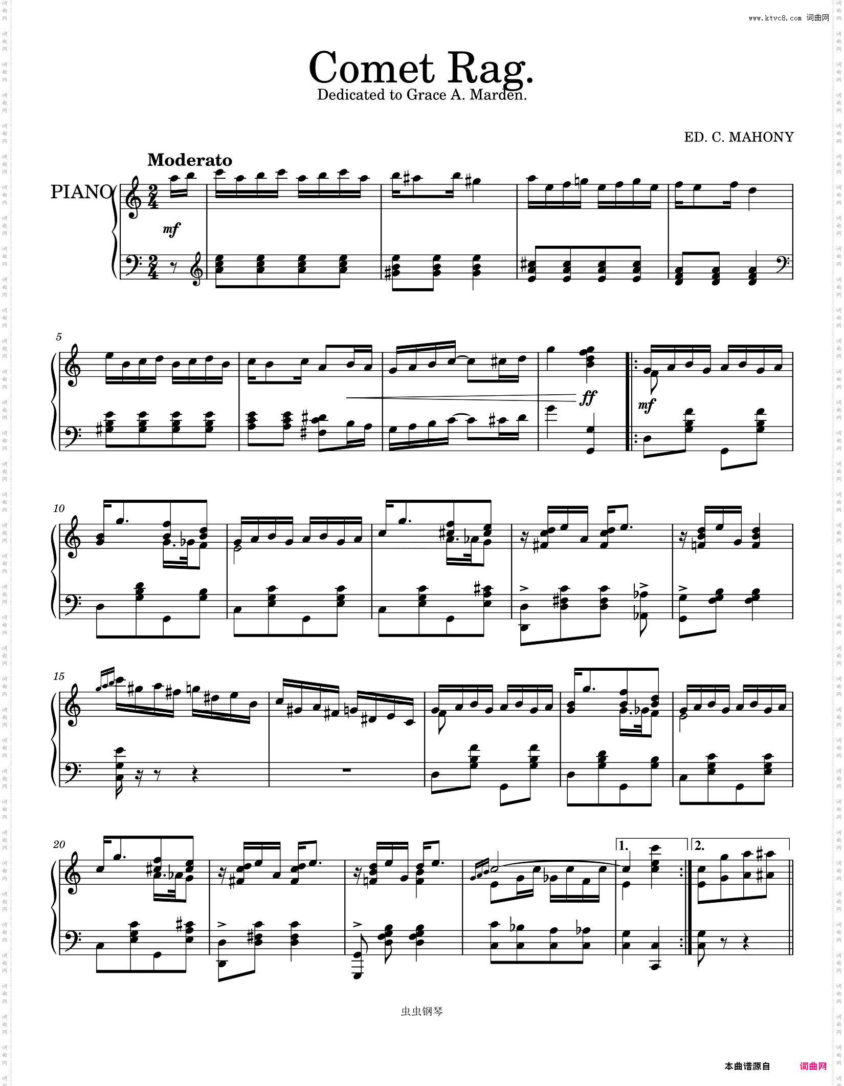 Comet Rag 1910