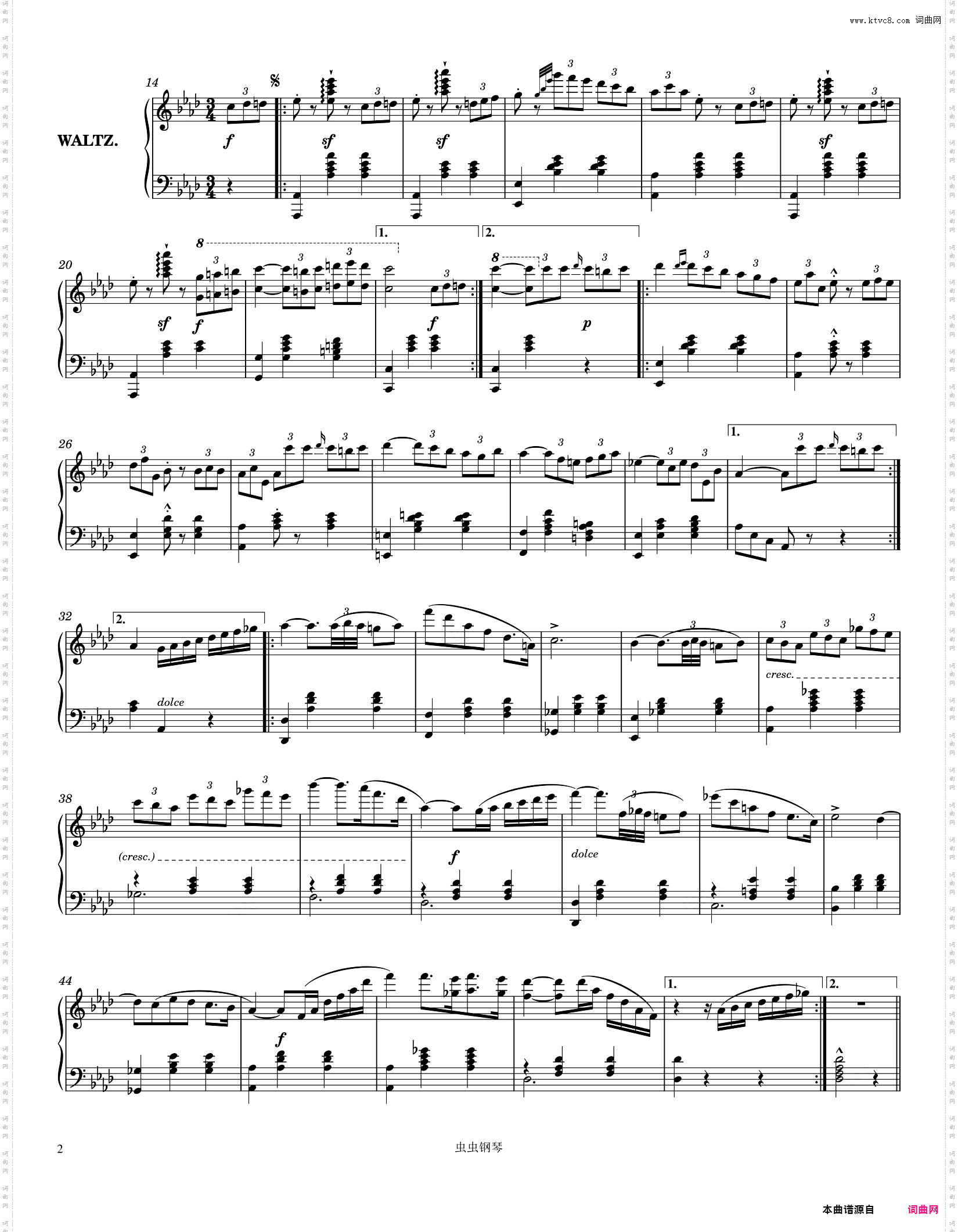 Gottschalk Waltz 1863