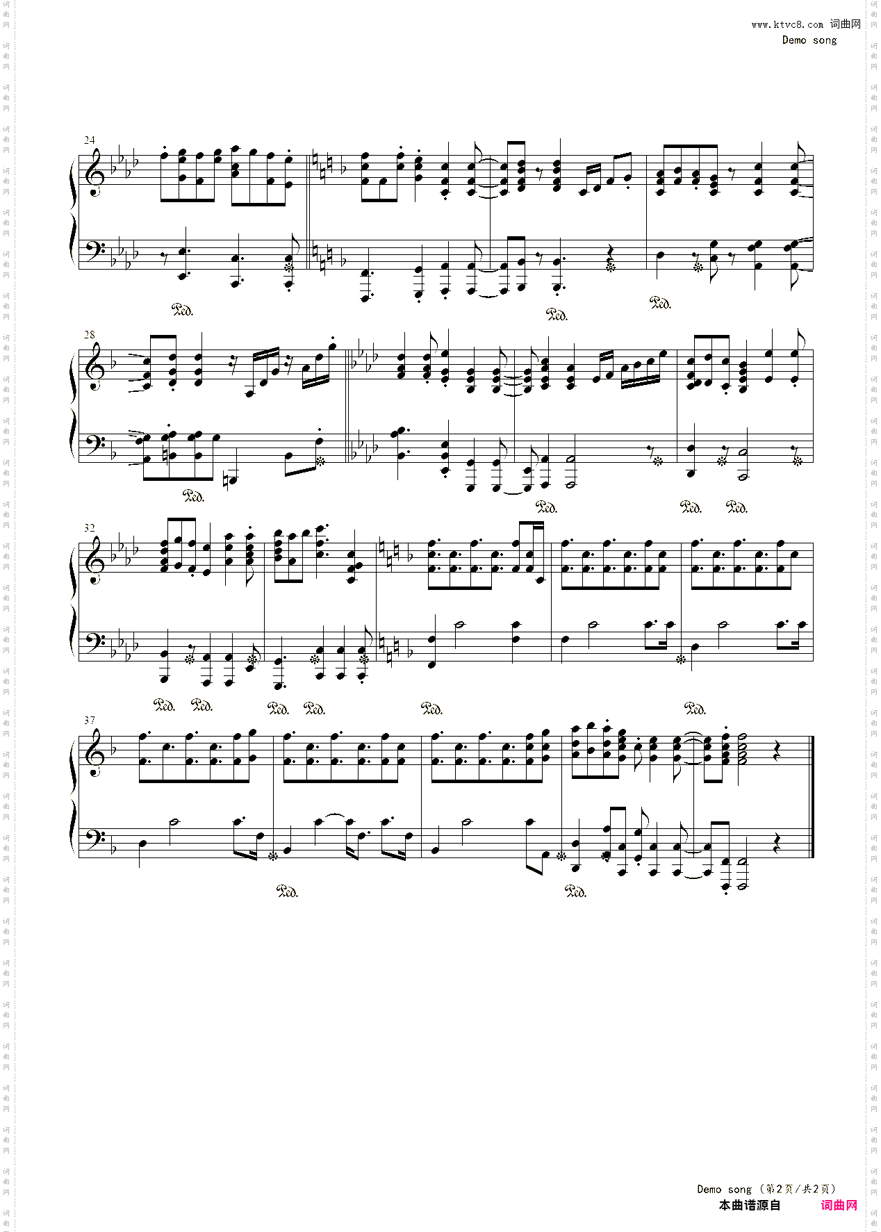 YAMAHA P-125 Demo song