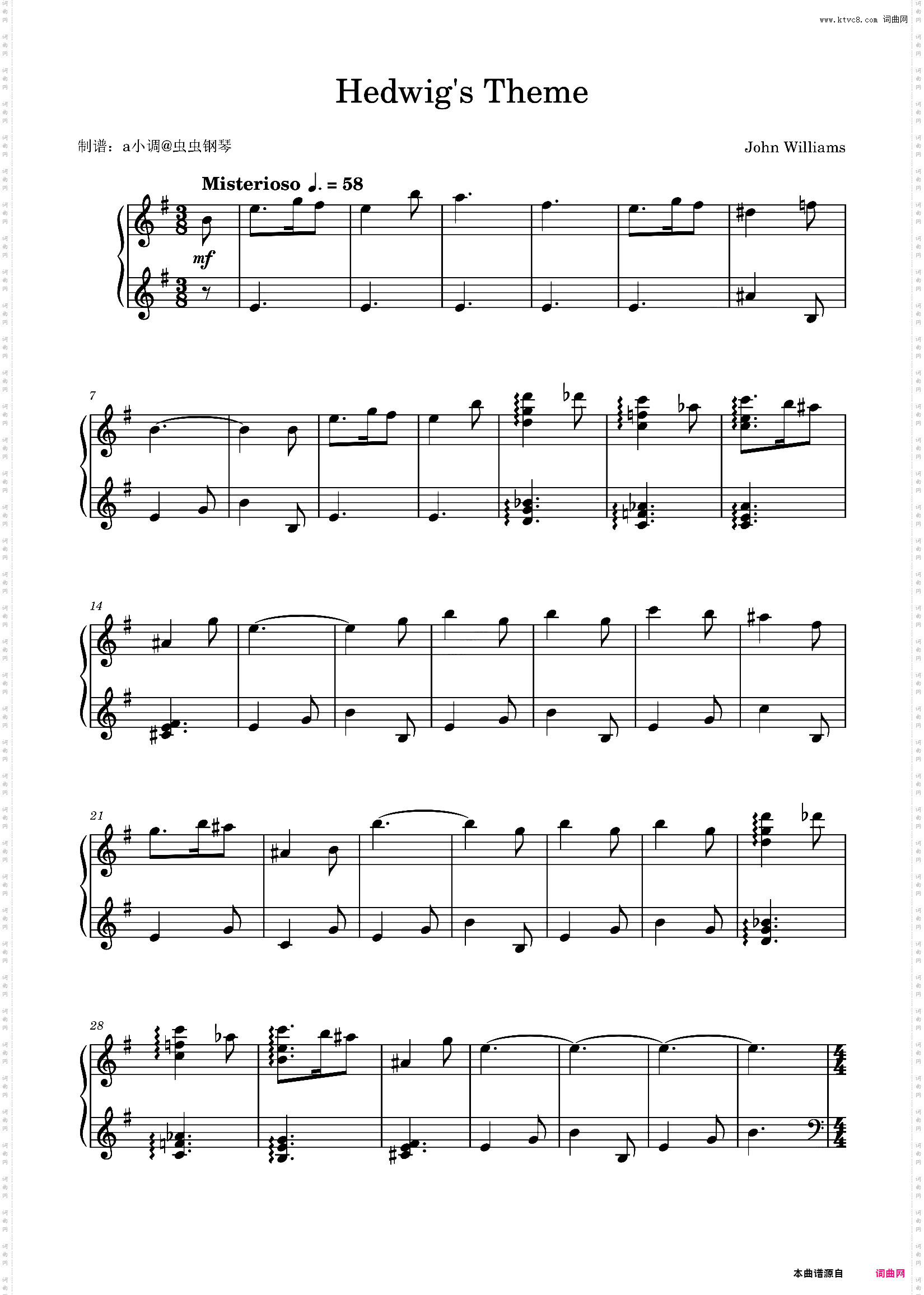 Hedwig's Theme 海德薇变奏曲