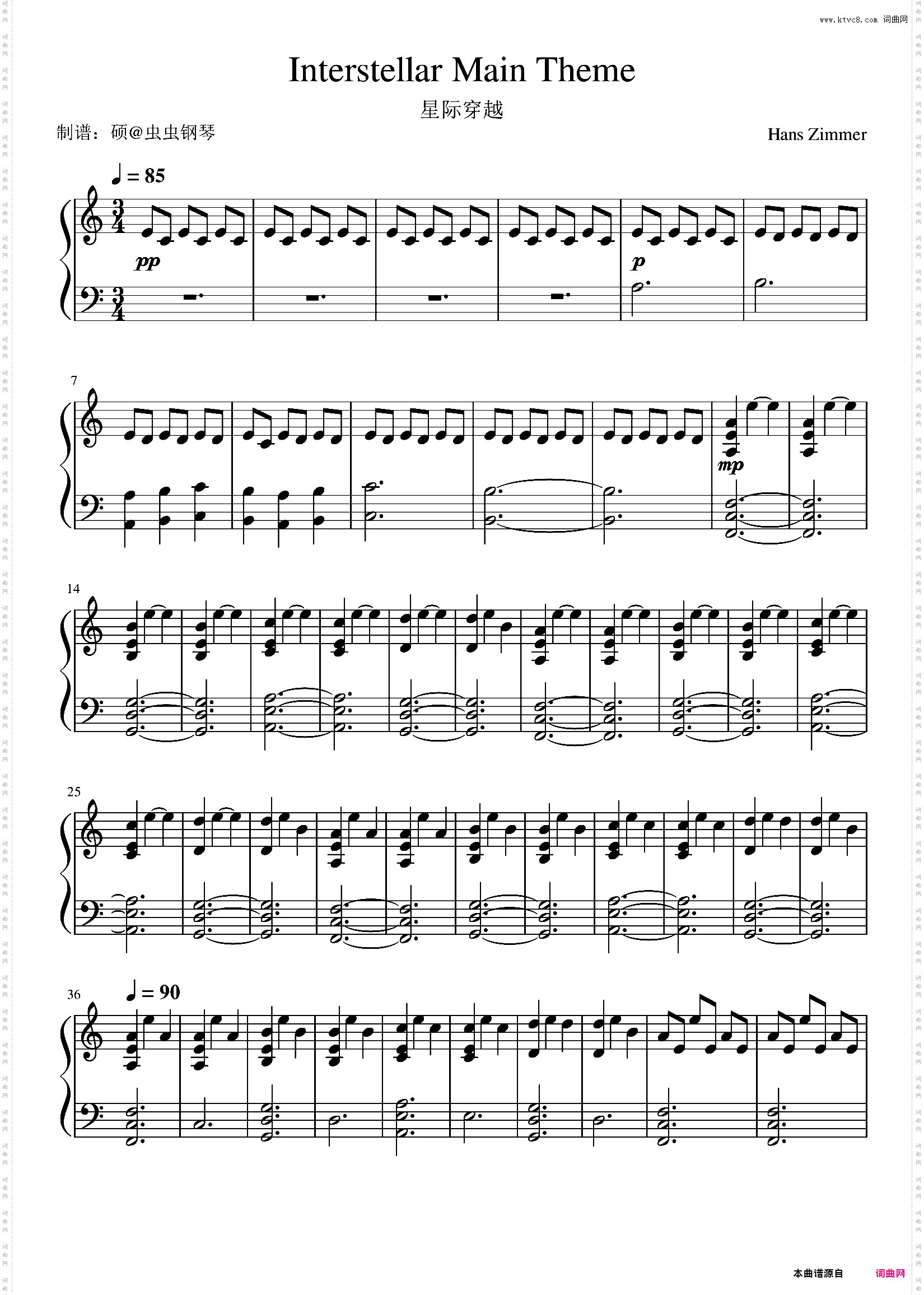 Interstellar Main Theme - 星际穿越