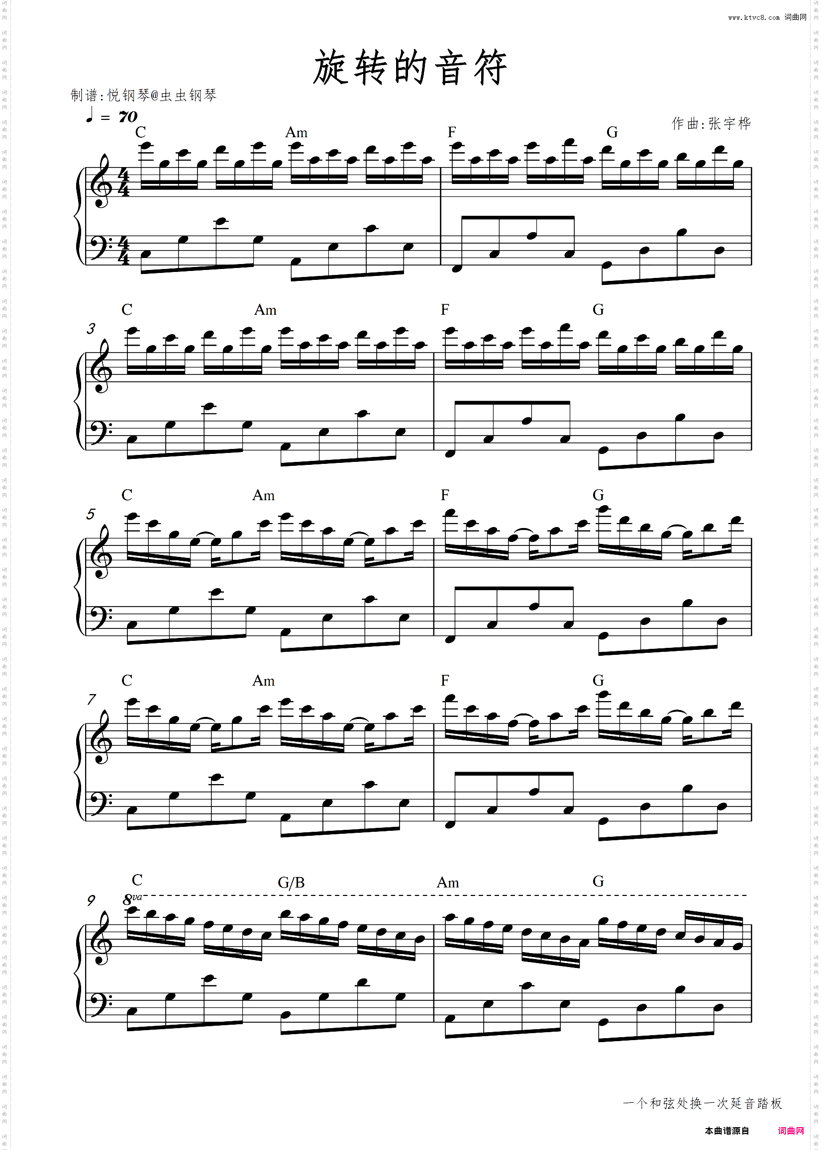 旋转的音符 张宇桦