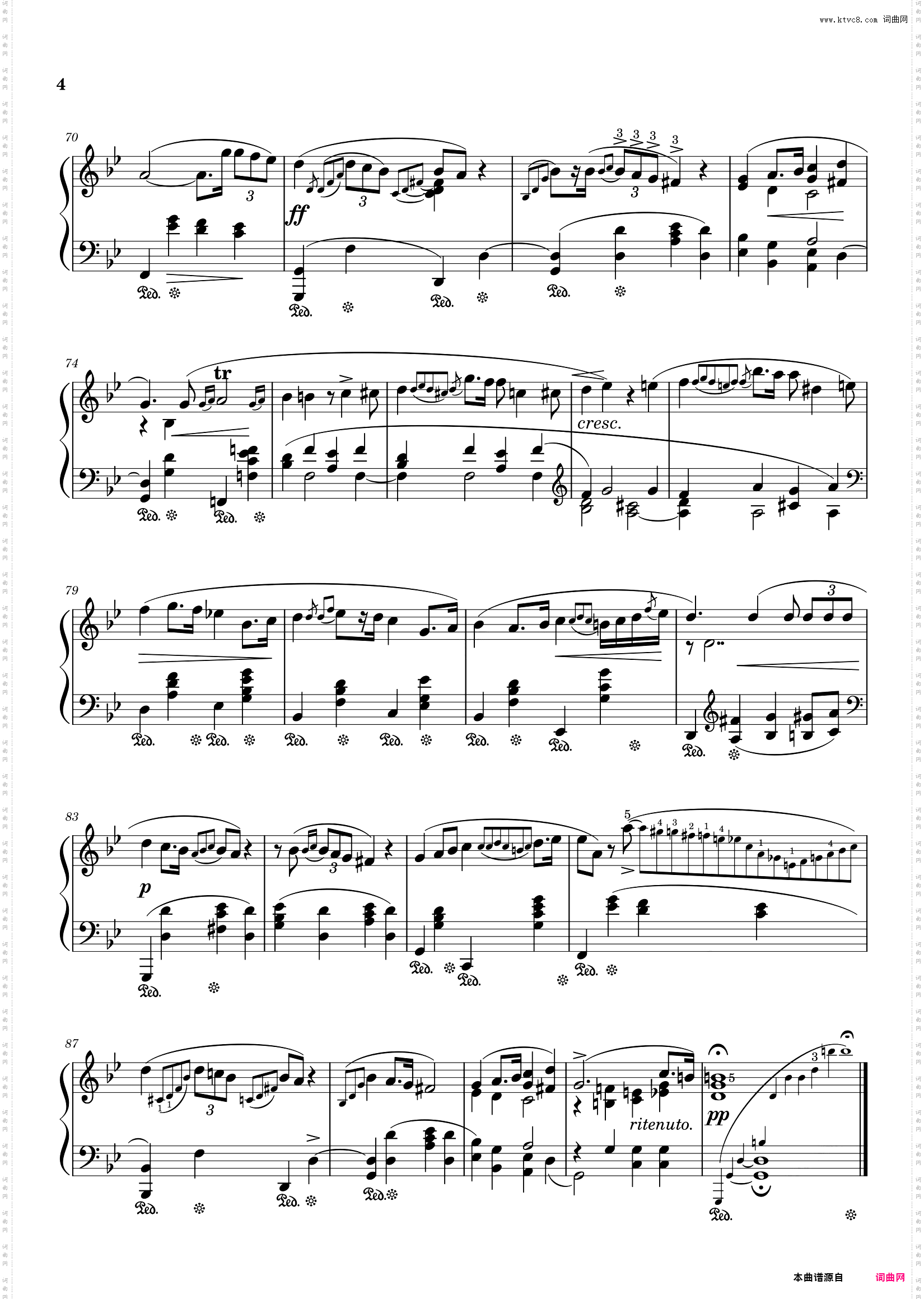 肖邦g小调夜曲-原谱高清附指法-Nocturne Op·37 No·1-FChopin