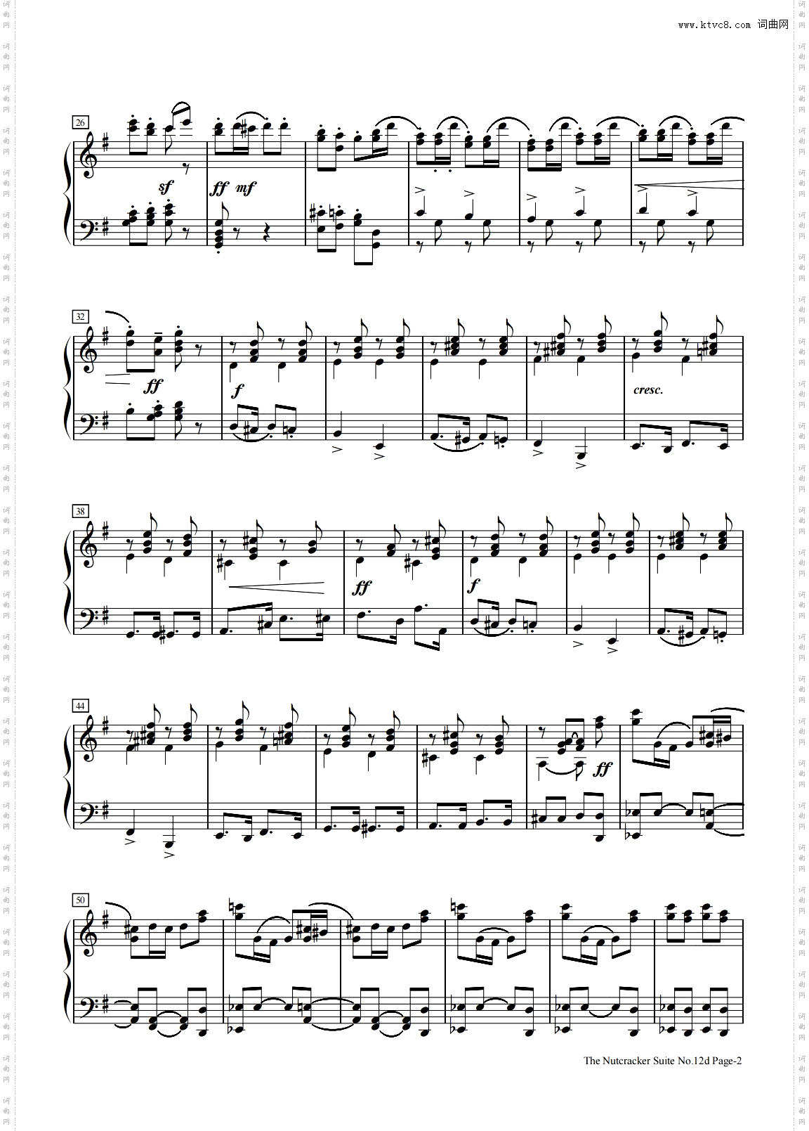 胡桃夹子组曲12d-俄罗斯舞曲