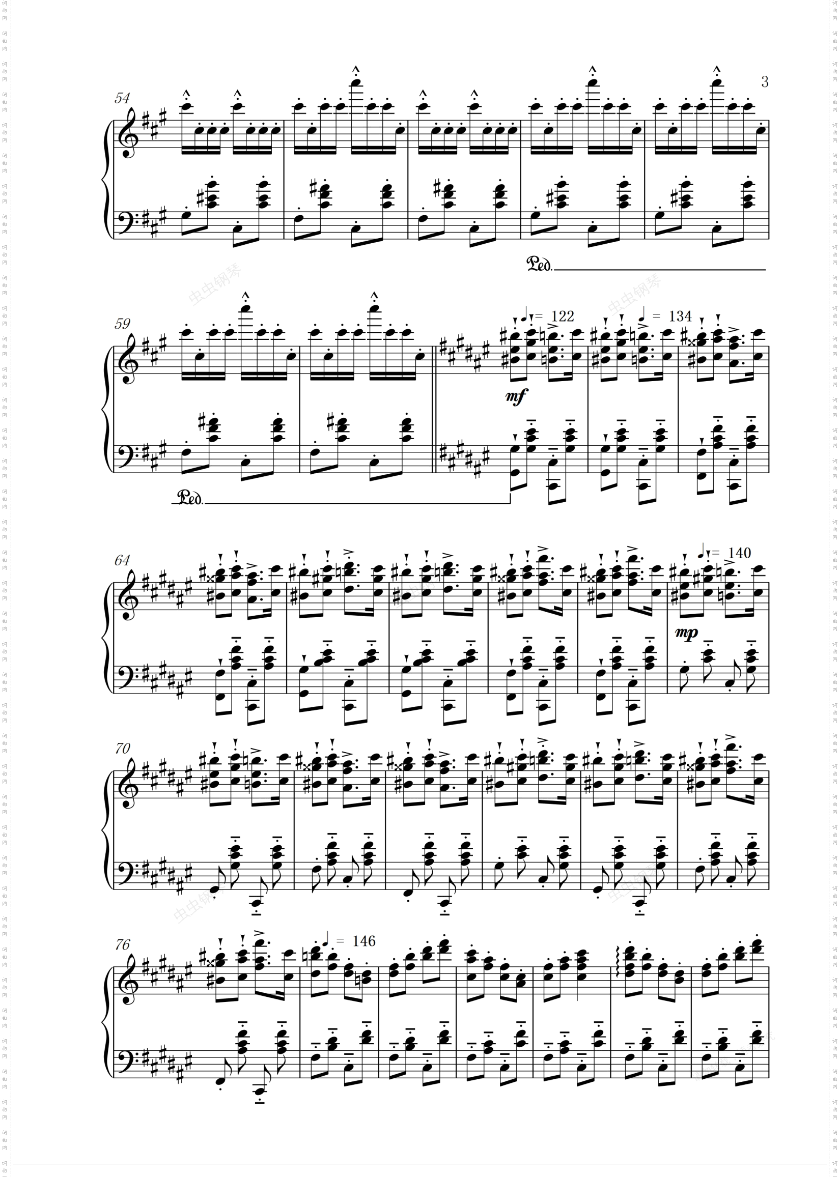 李斯特 匈牙利狂想曲第二号Liszt - Hungarian Rhapsody No· 2 - Friska Part Only·