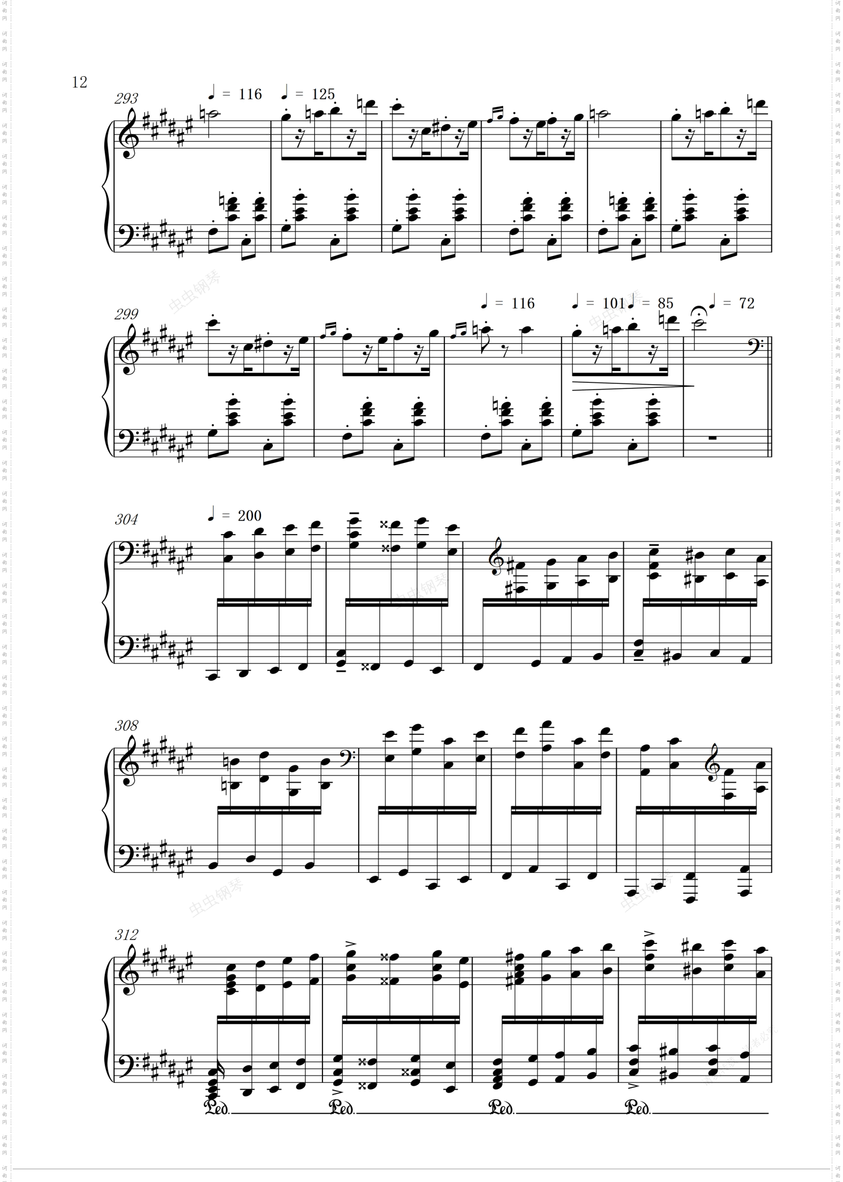 李斯特 匈牙利狂想曲第二号Liszt - Hungarian Rhapsody No· 2 - Friska Part Only·