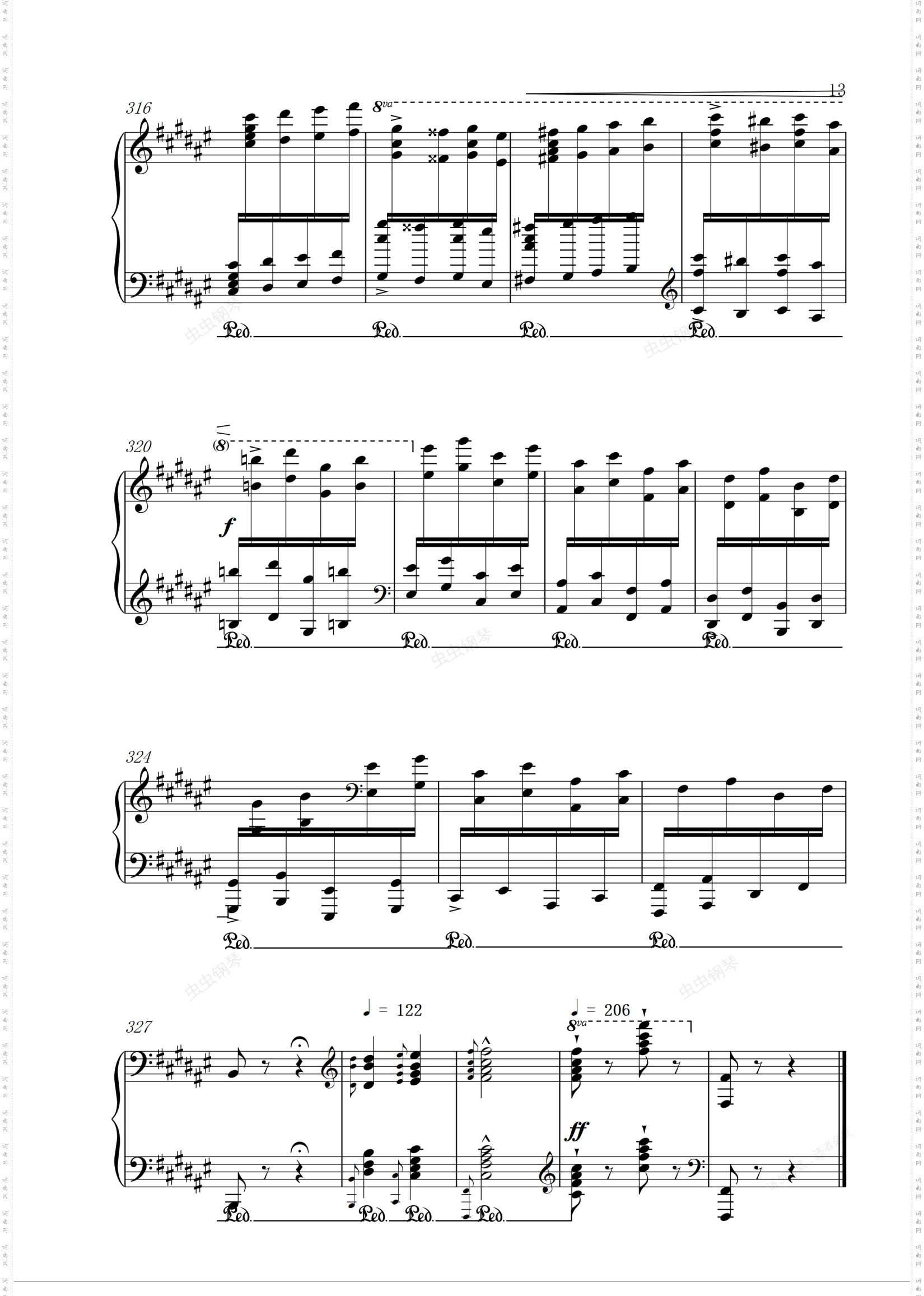 李斯特 匈牙利狂想曲第二号Liszt - Hungarian Rhapsody No· 2 - Friska Part Only·