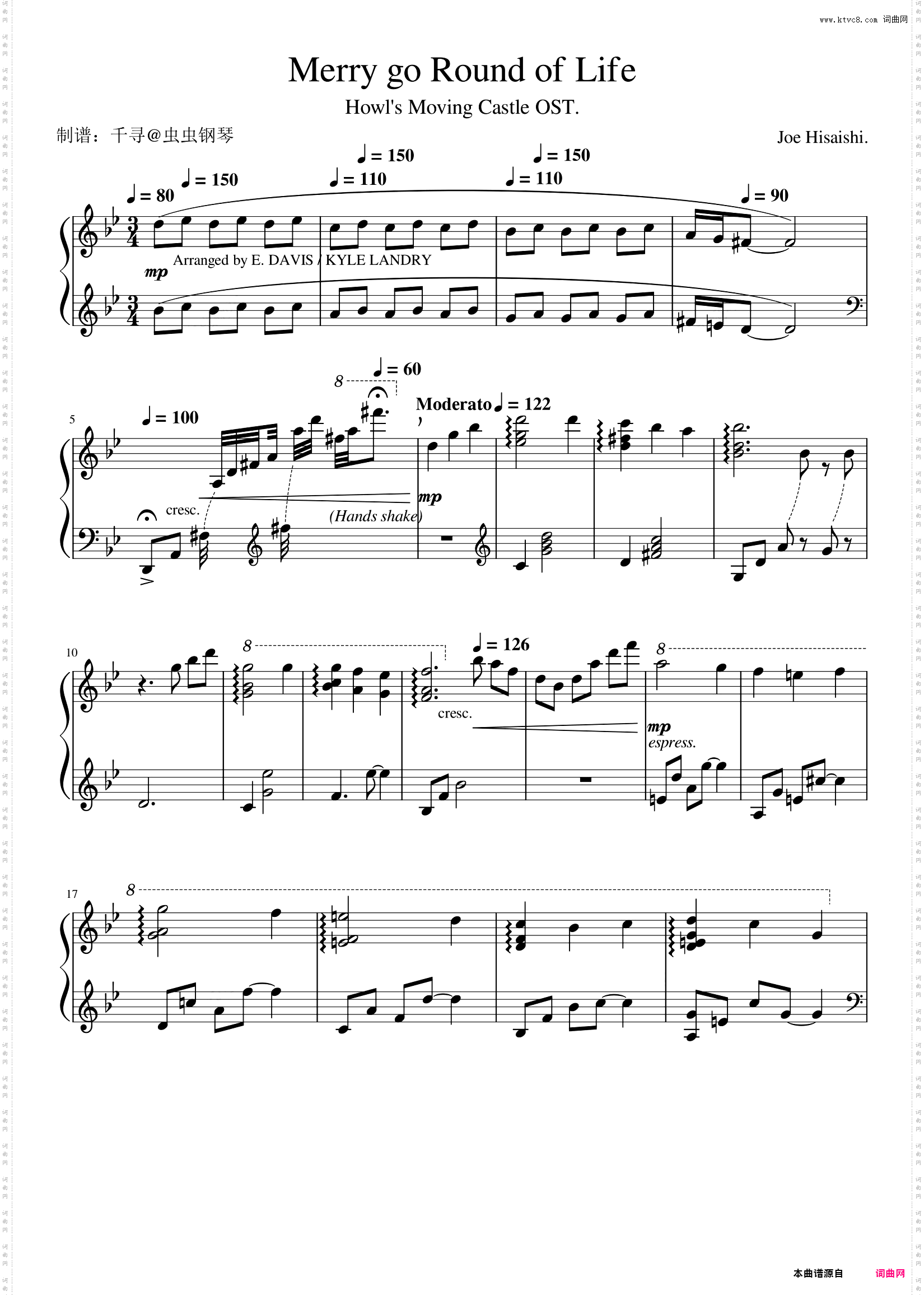 人生象旋转木马-哈尔的移动城堡 - Merry go Round of Life