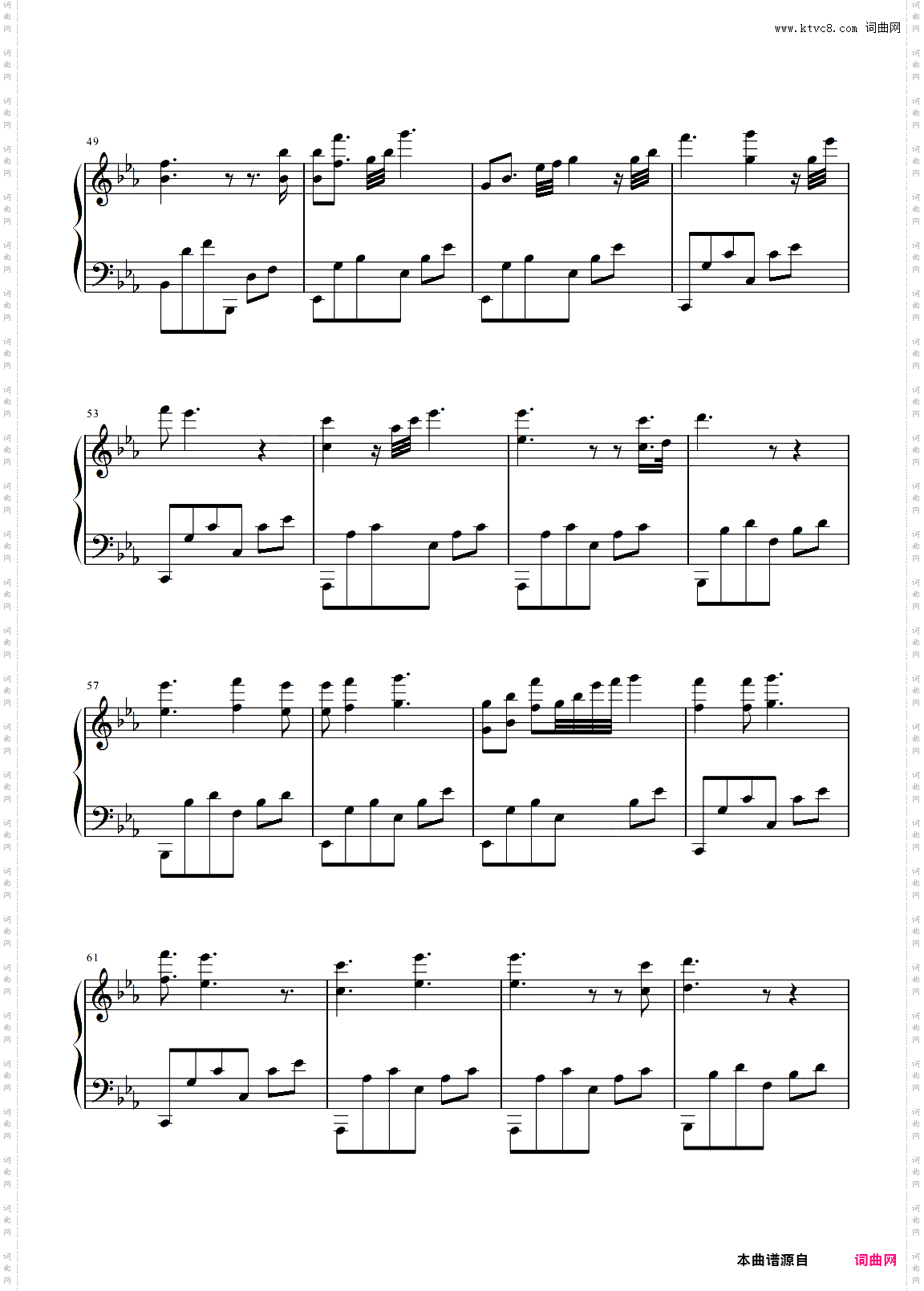 暮光之城插曲 Flightless Bird, American Mouth 原调 简易演奏版