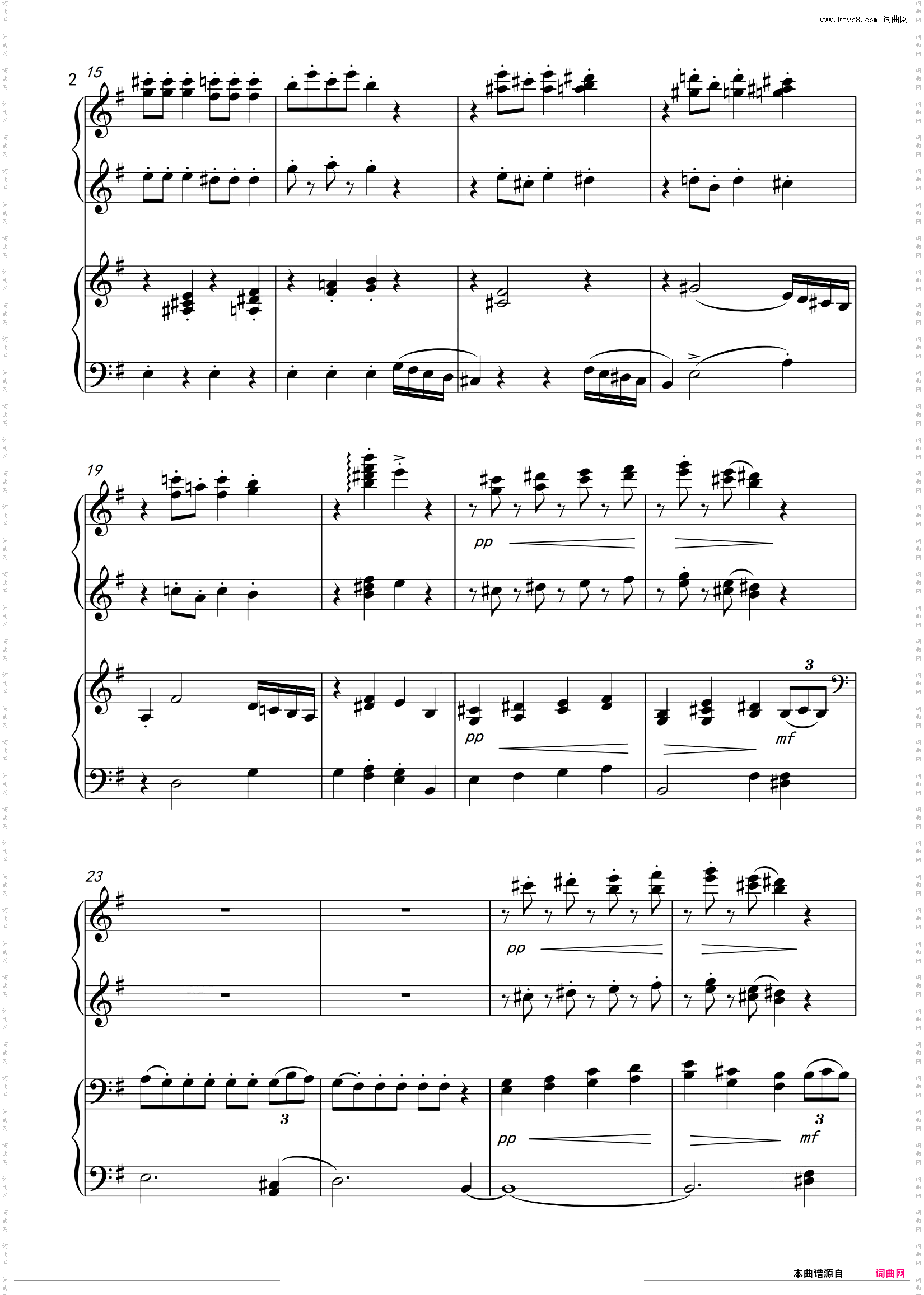 糖果仙子舞曲Dance of Suger Plum Fairy四手联弹