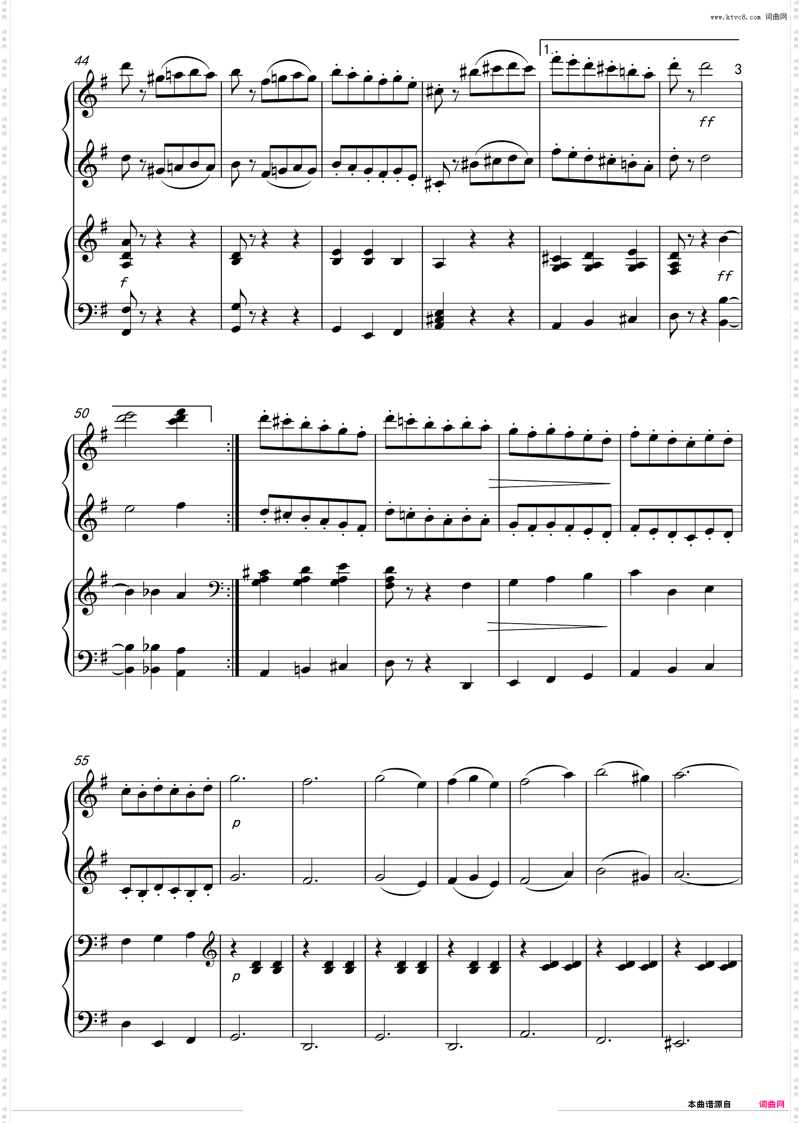 【四手联弹】睡美人圆舞曲Waltz from Sleeping Beauty