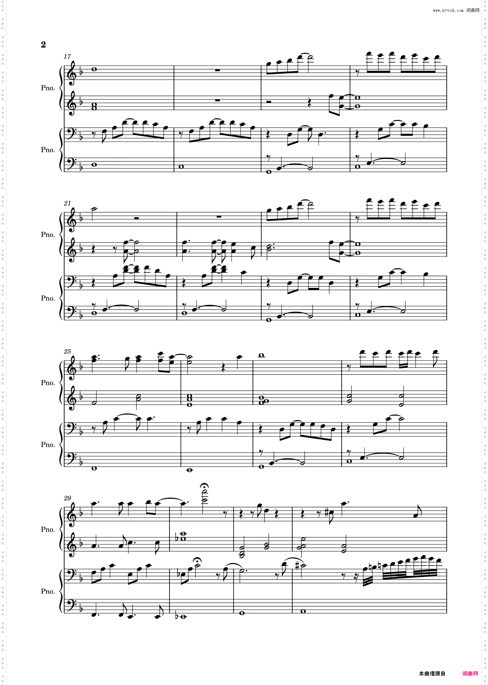 City of stars 四手联弹