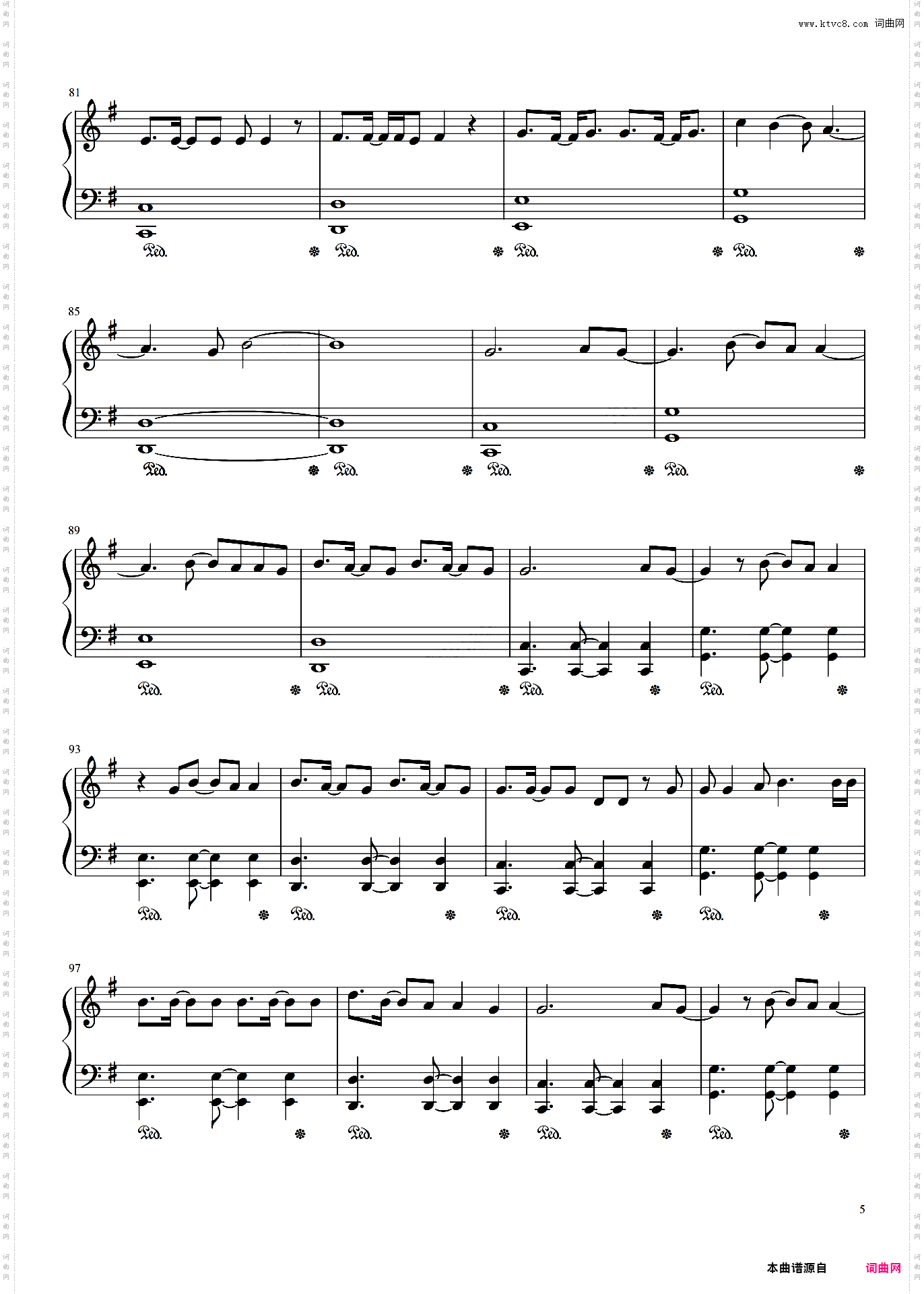 Love Wins 独奏版 钢琴谱 原调 Carrie Underwood 凯莉·安德伍德