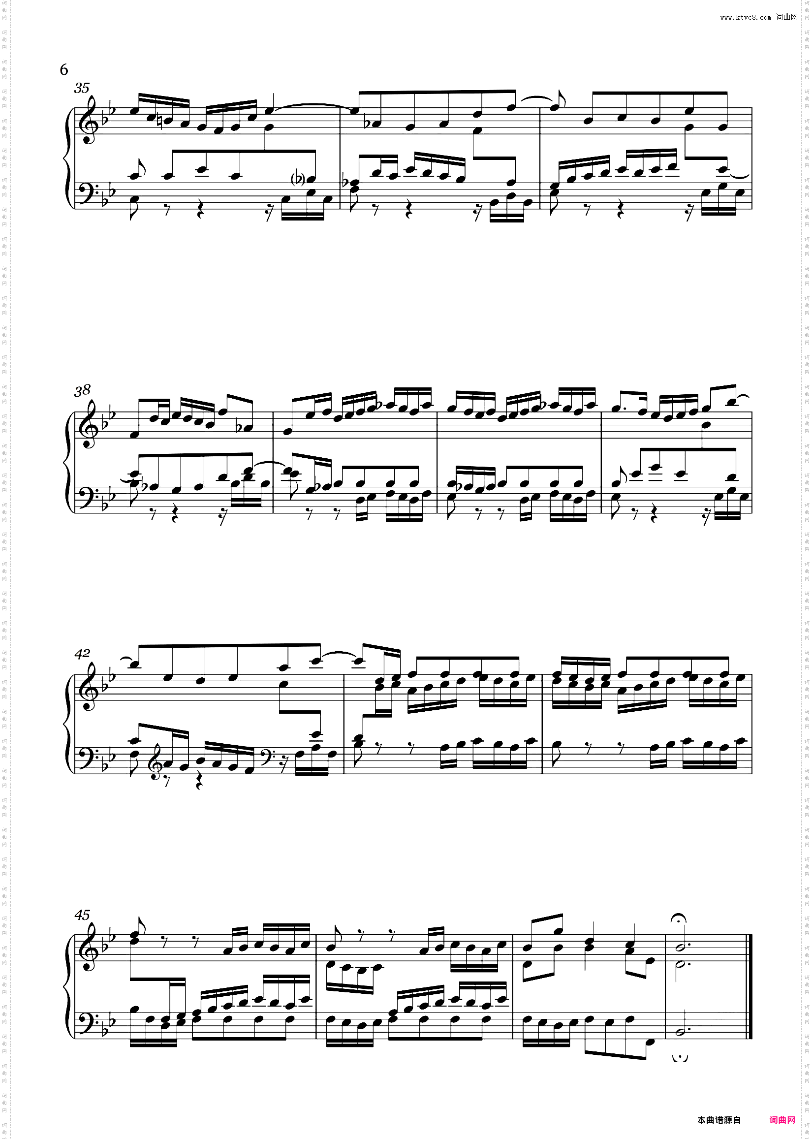 【巴赫平均律】第一册第二十一首降B大调BWV866