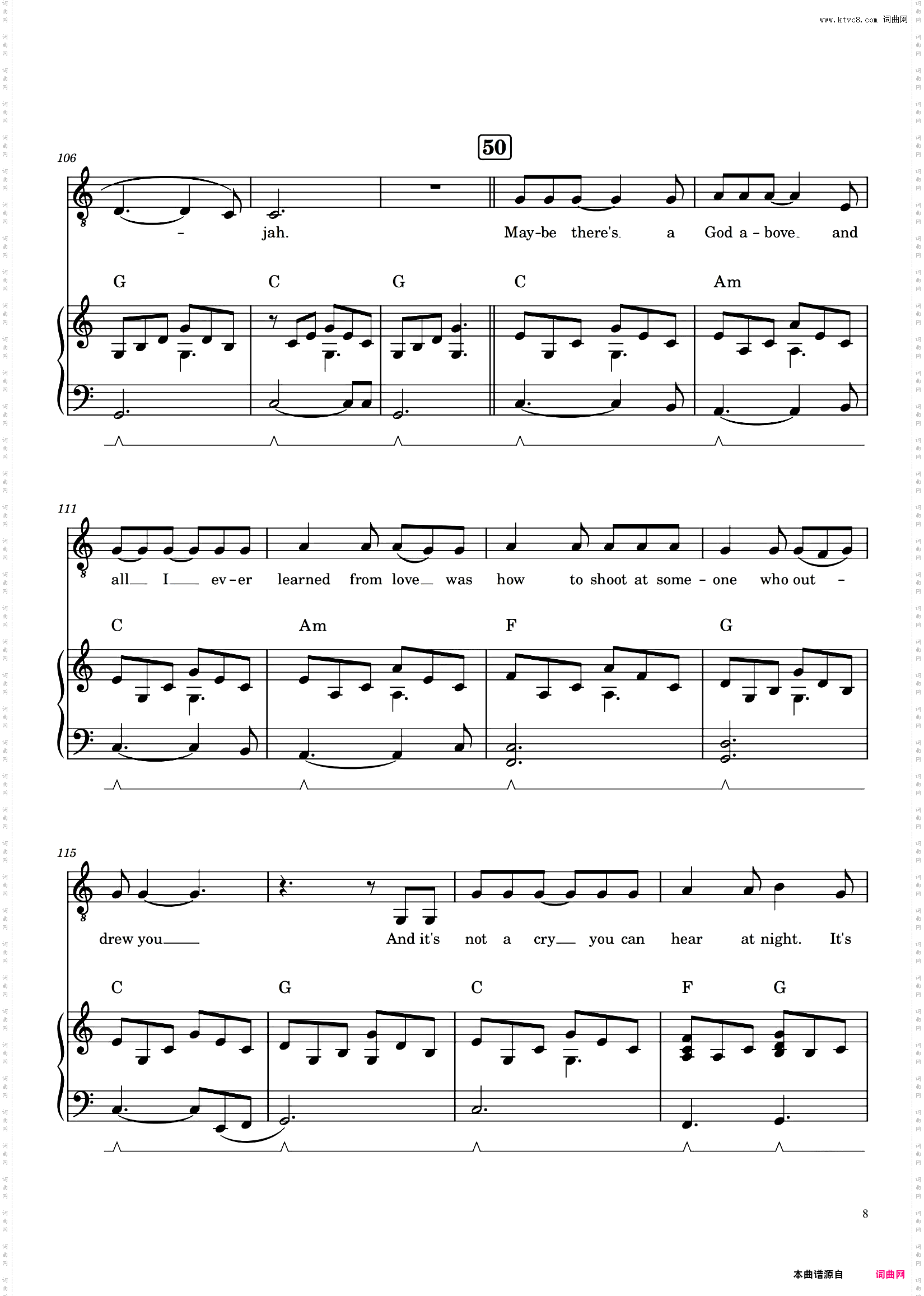Hallelujah - Leonard Cohen 莱昂纳德·科恩
