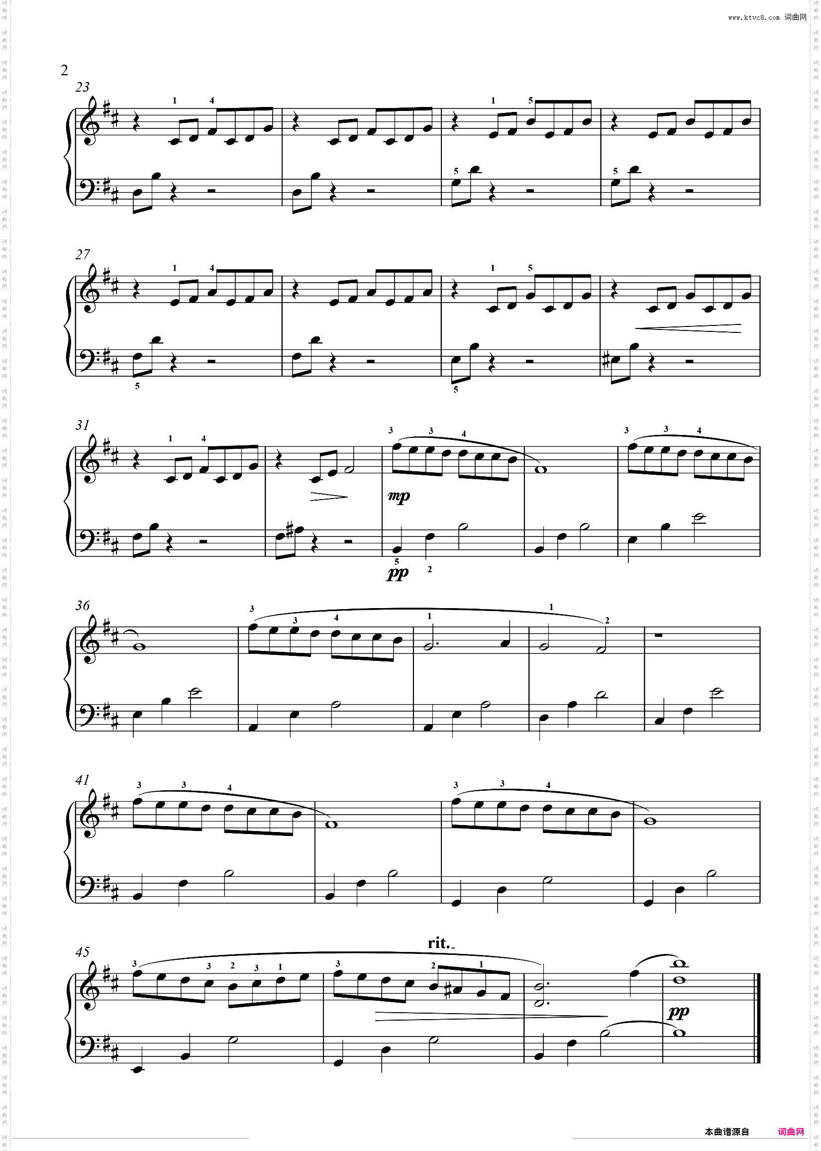 初级钢琴曲 Windy autumn