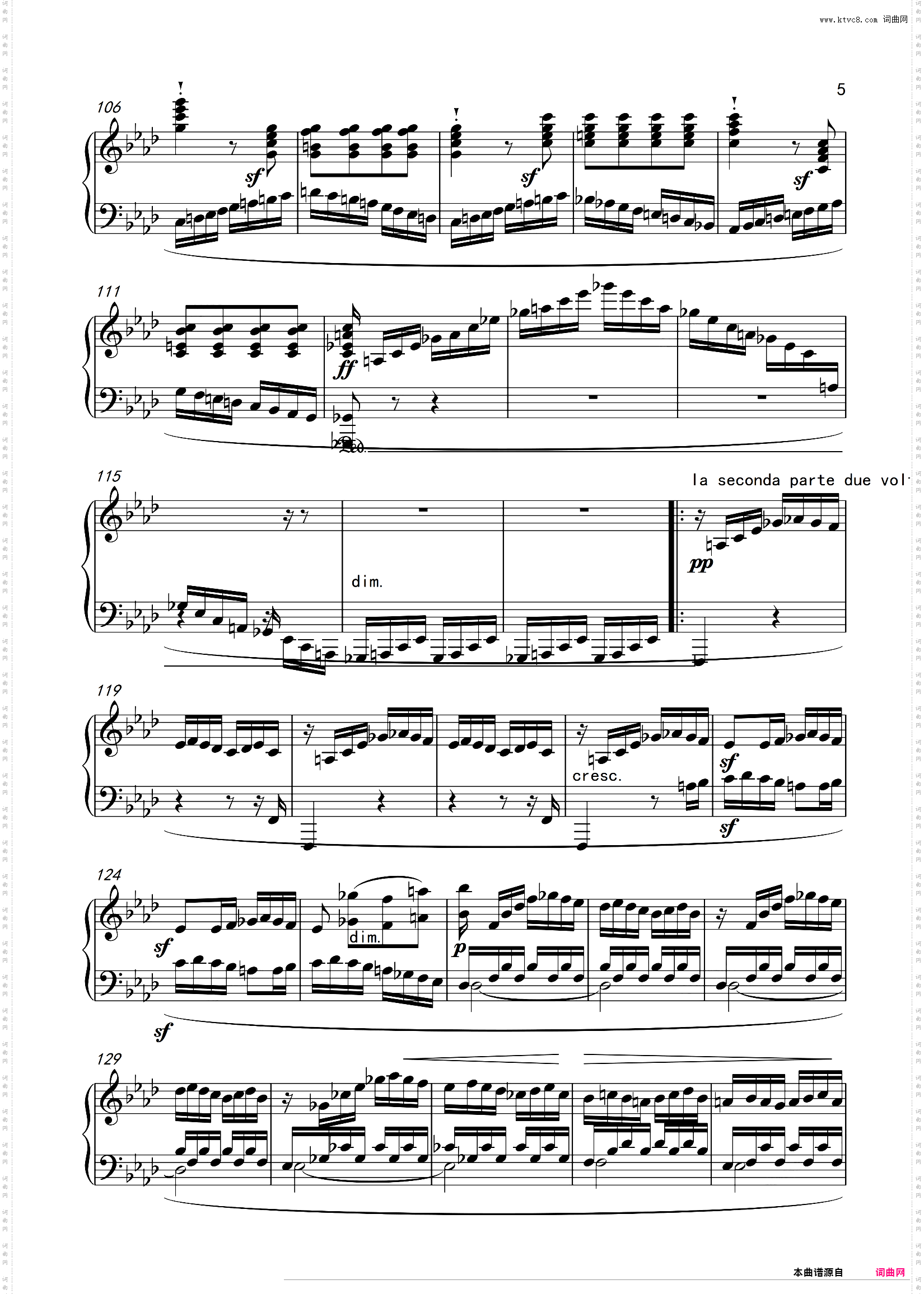 贝多芬 F小调奏鸣曲，作品57热情：第三乐章