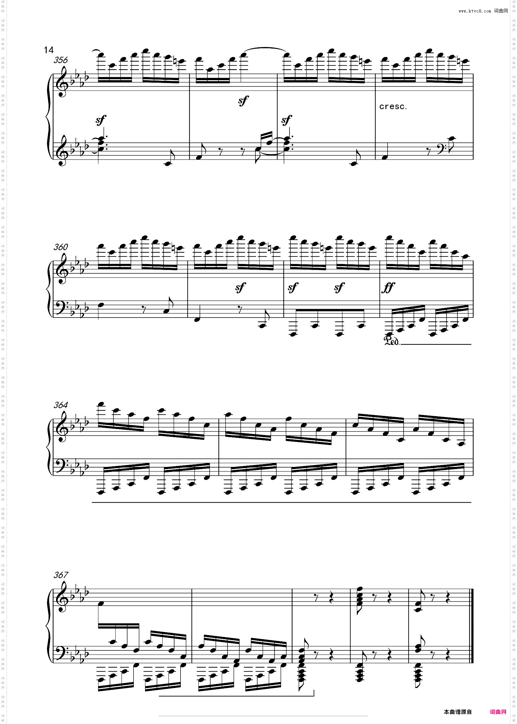 贝多芬 F小调奏鸣曲，作品57热情：第三乐章