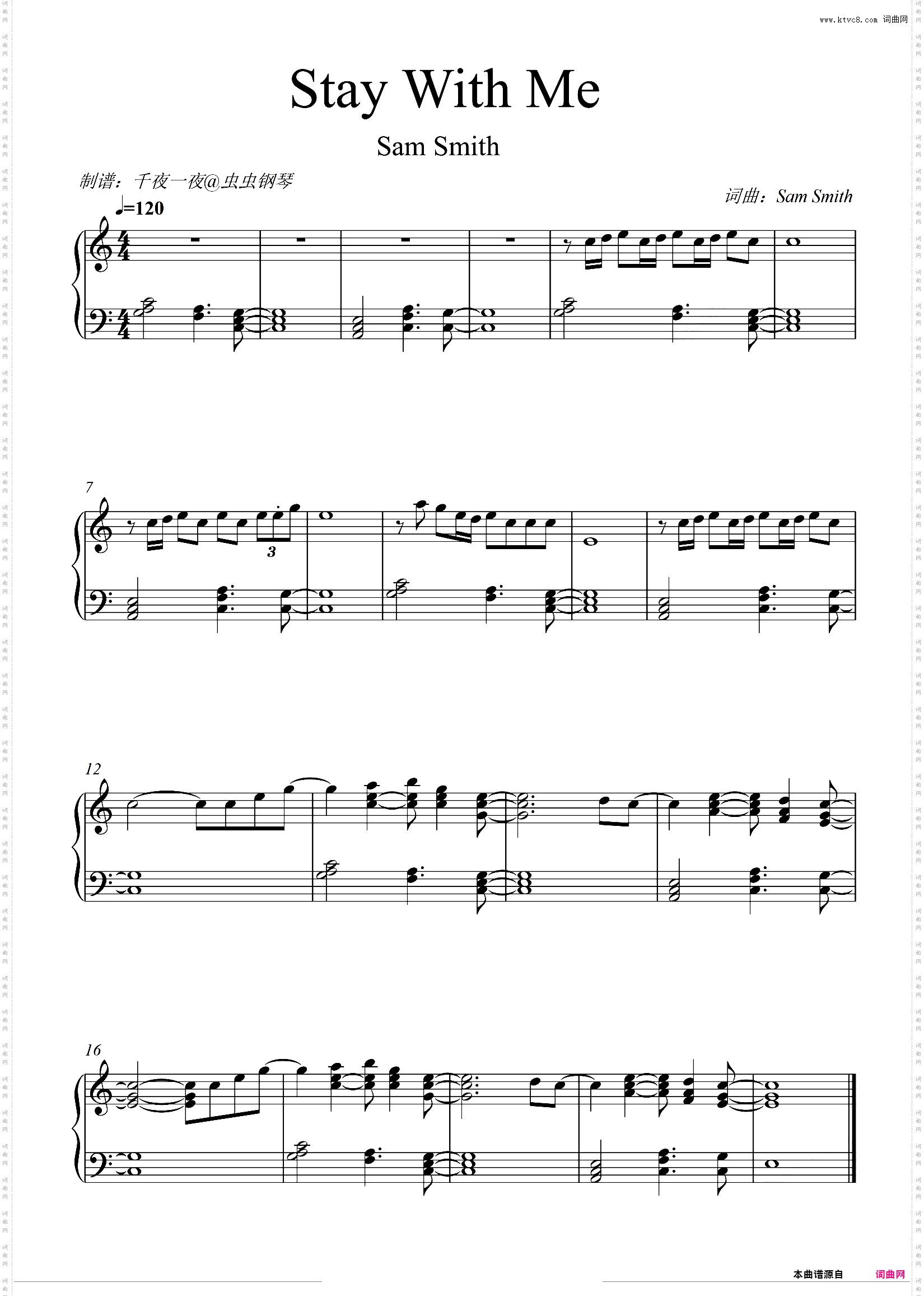 【值得单曲循环的一首歌】Stay With Me - Sam Smith 在最想安静的时候，在需要慰籍的时候，让人有一种认同的