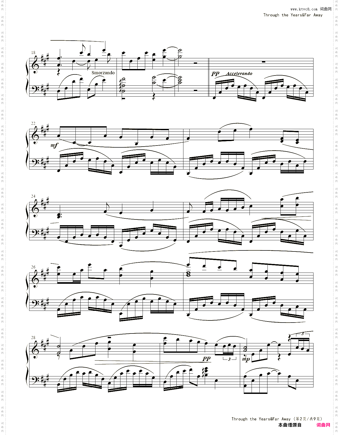 TROUGH THE YEARS AND FAR AWAY