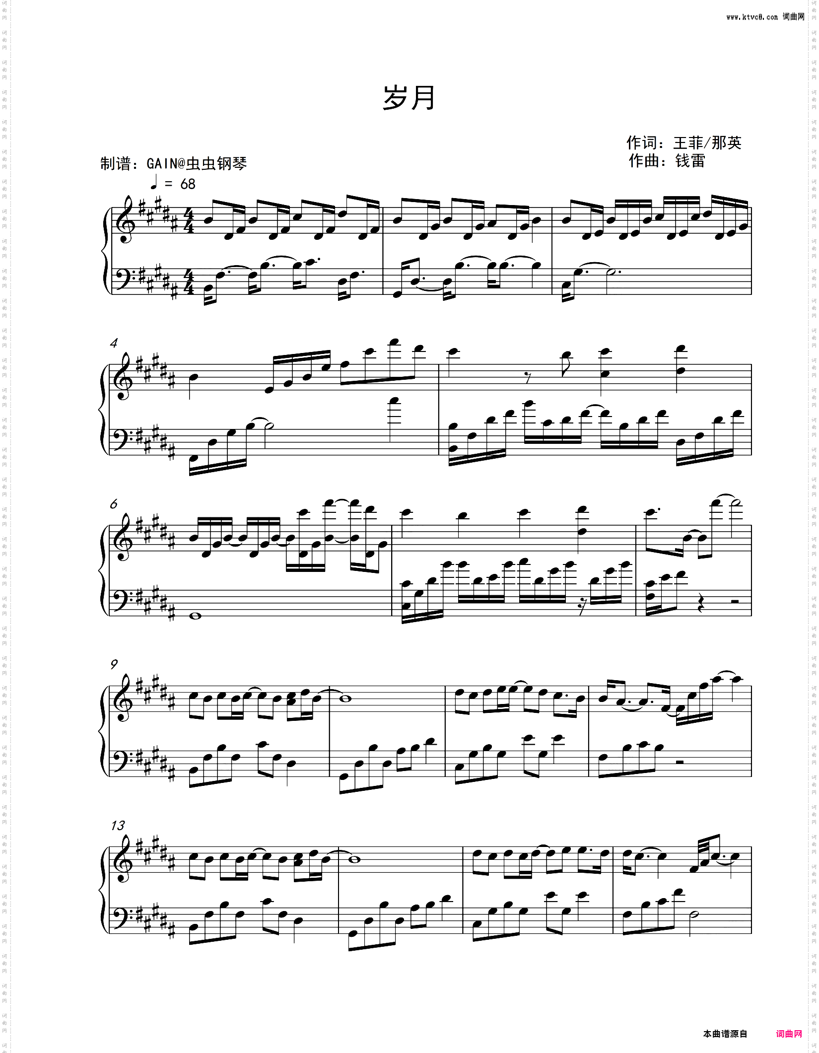 岁月-王菲/那英-如影随心主题曲-2018春节联欢晚会