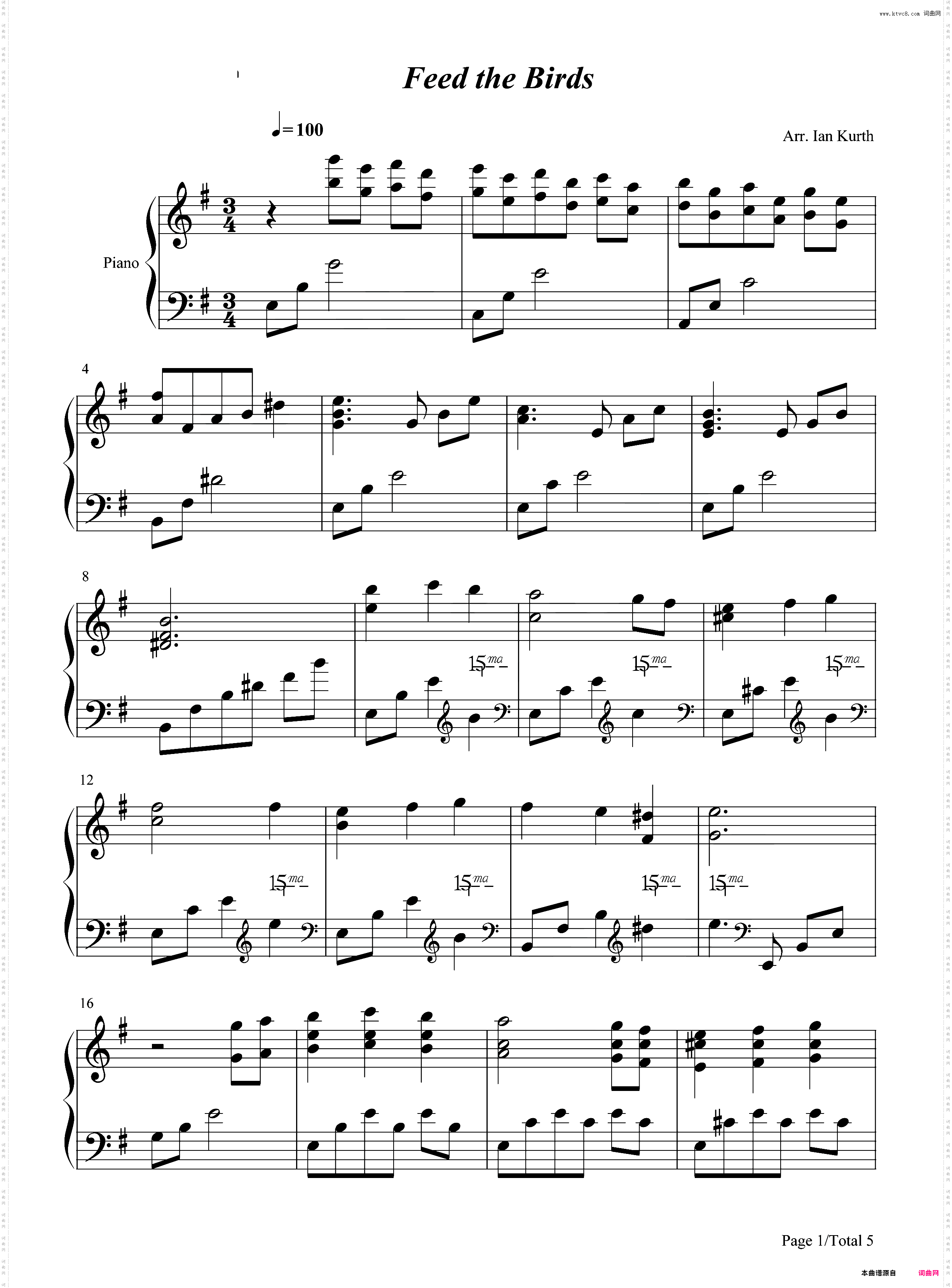 Feed the Birds-欢乐满人间-Disney迪士尼伴你入睡