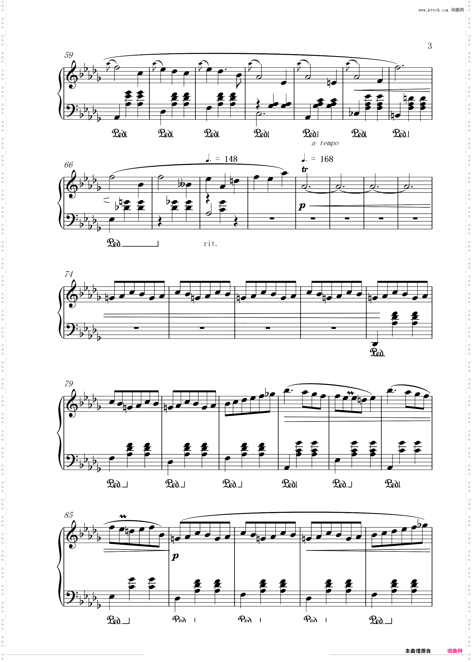 肖邦《小狗圆舞曲》Op·64 No·1