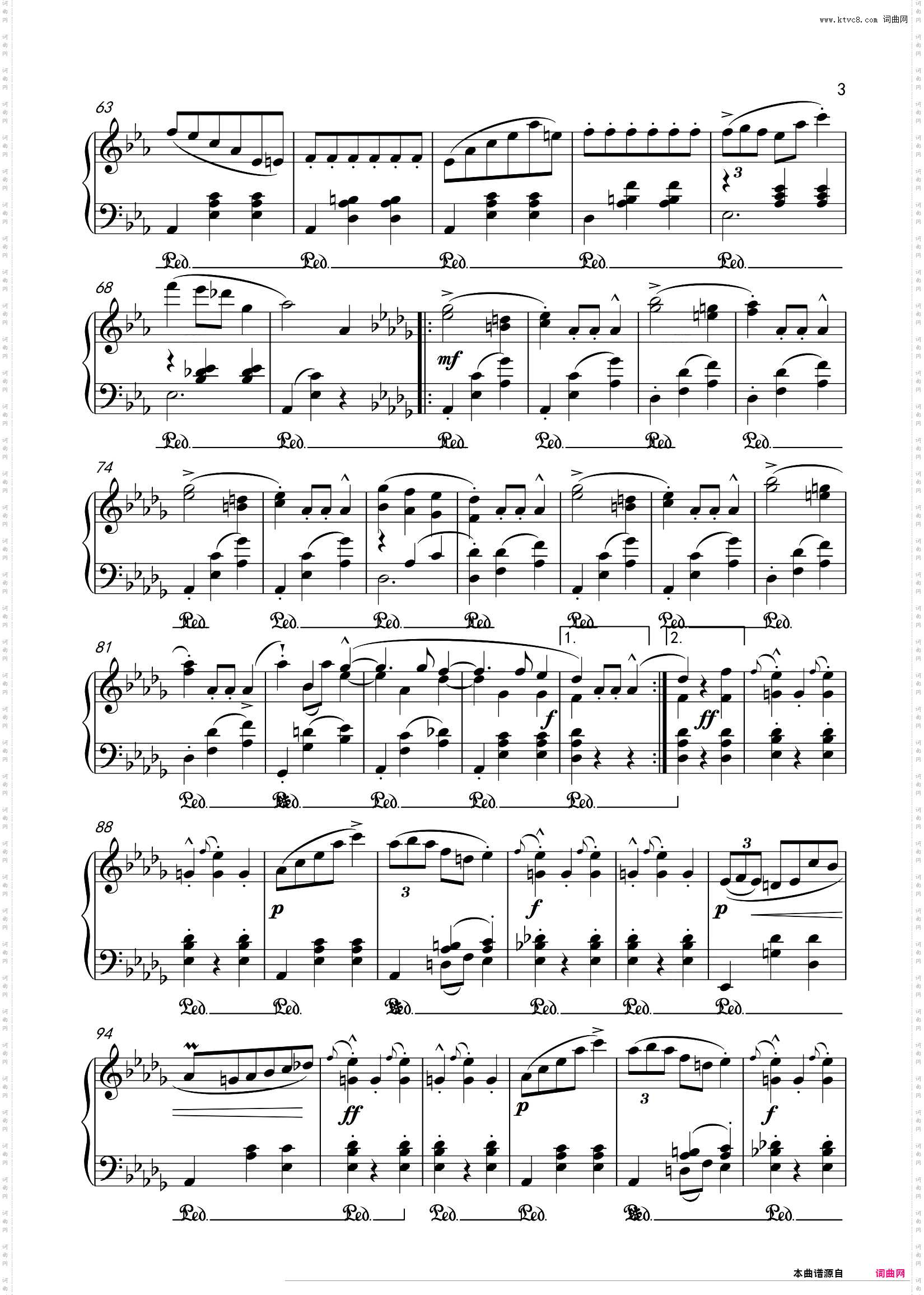 肖邦降E大调华丽大圆舞曲