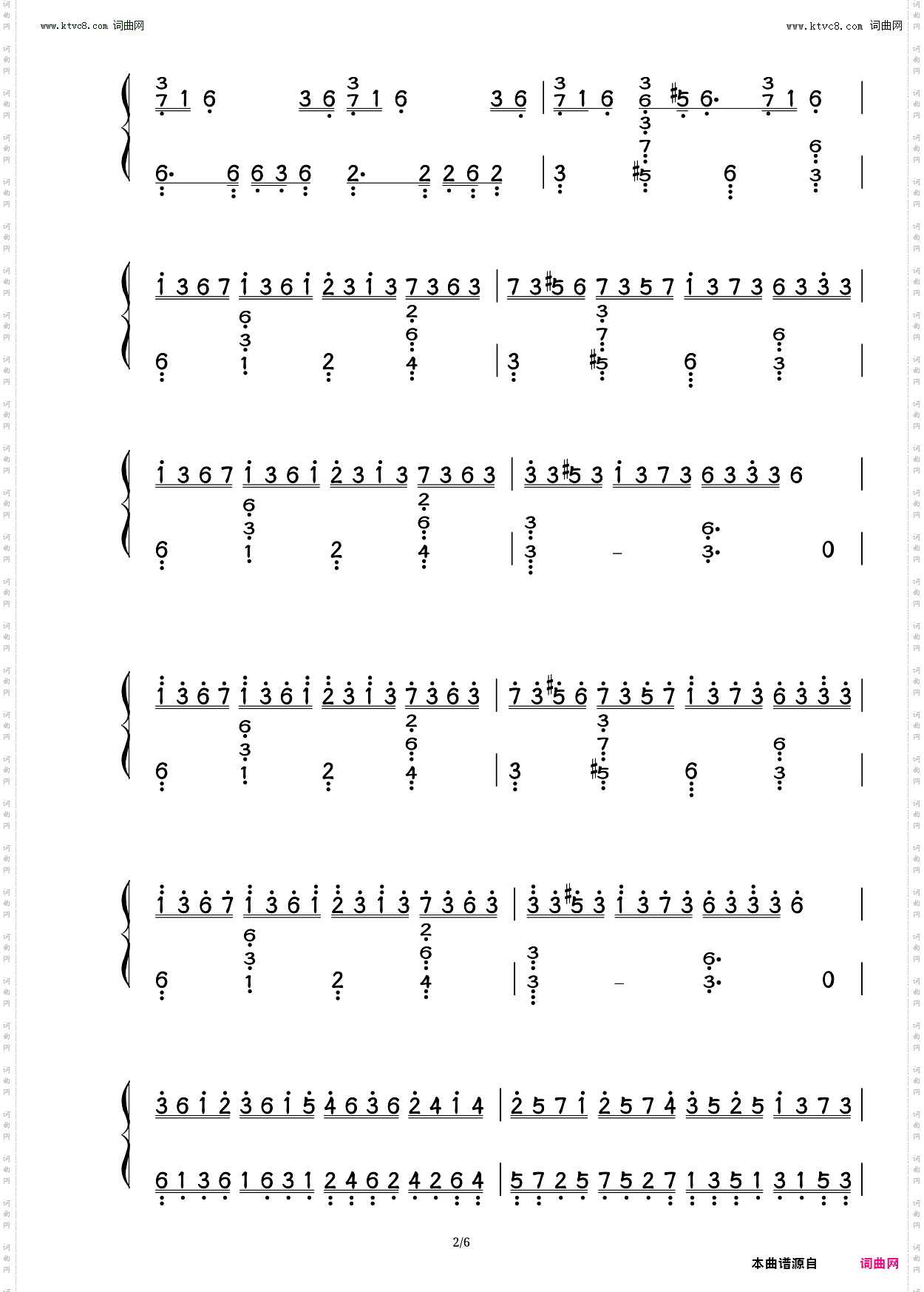 Maksim Mrvica《克罗地亚狂想曲》_钢琴简谱