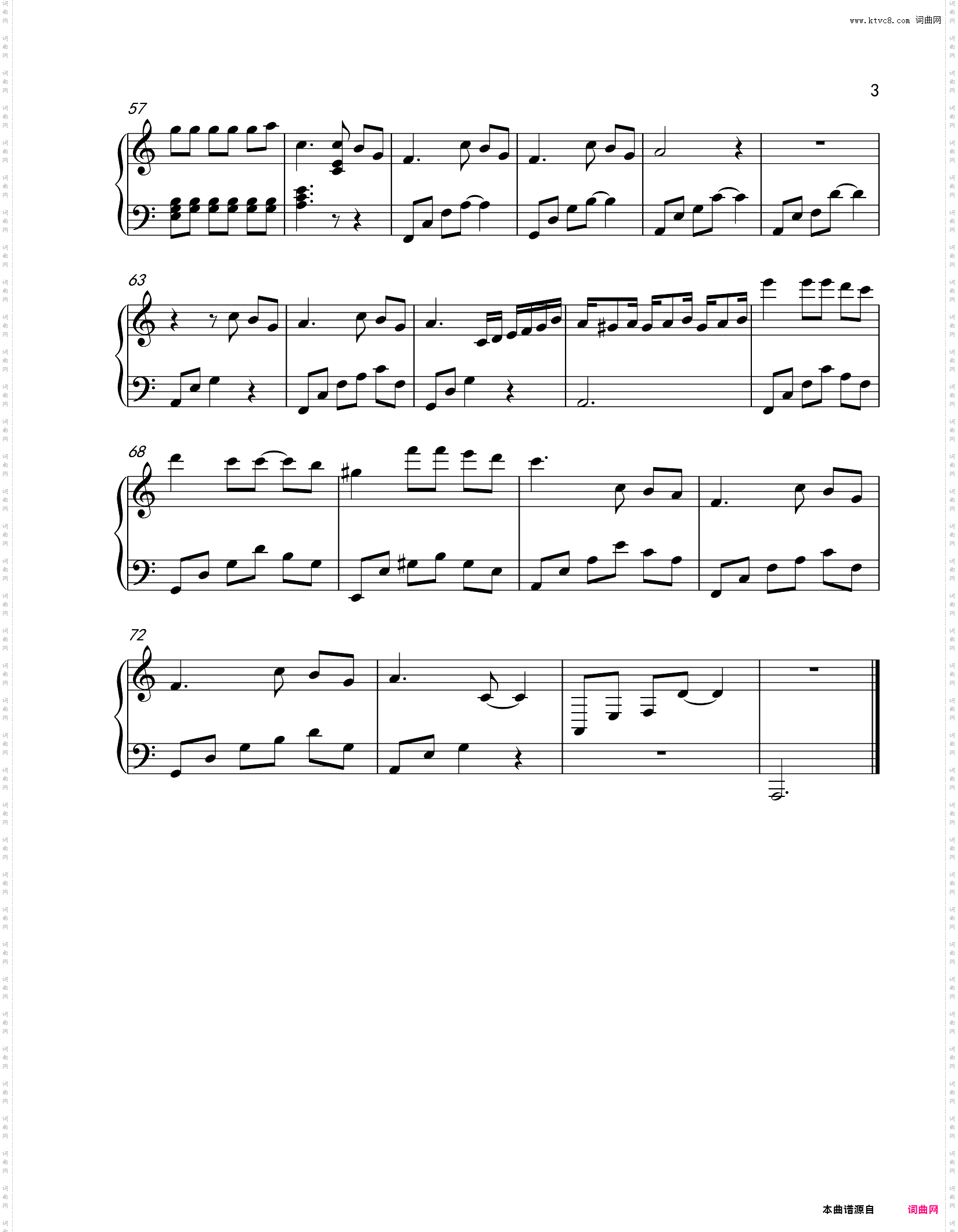 故事细腻_钢琴简单演奏林俊杰版