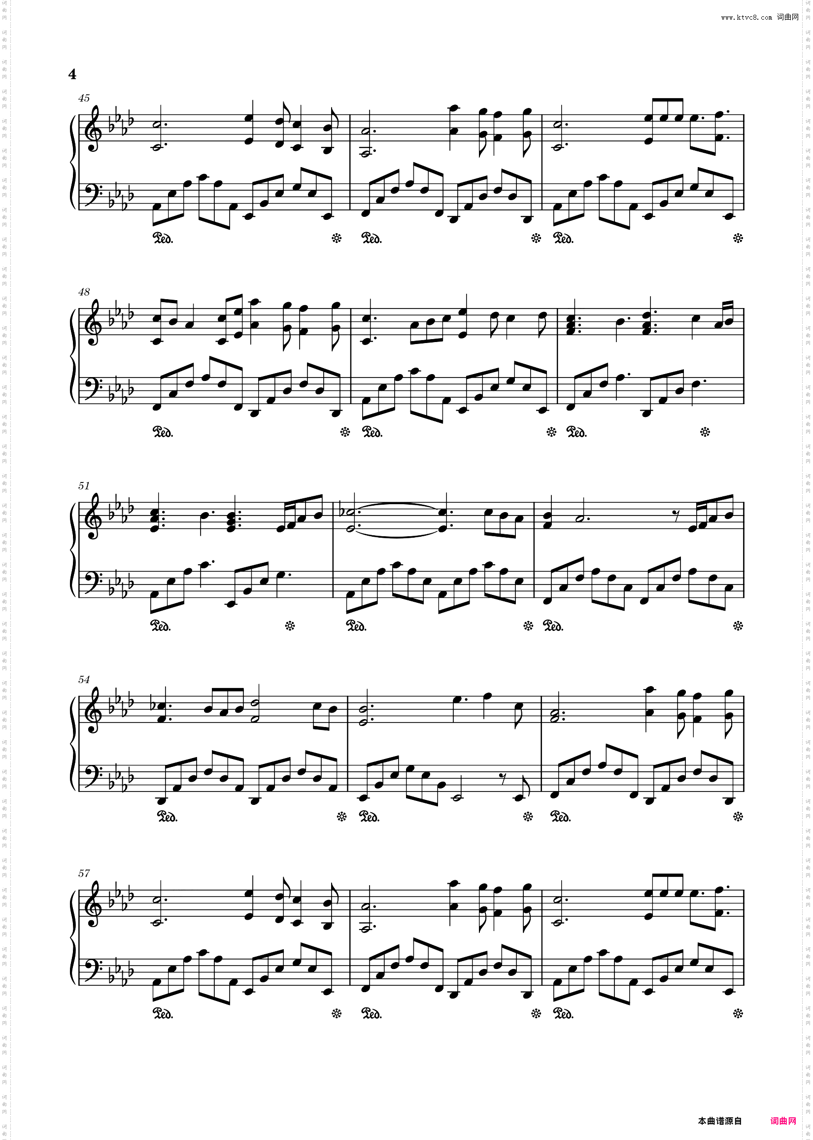 Perfect，原调降A大调独奏谱，Ed Sheeran，黄老板，完美无暇